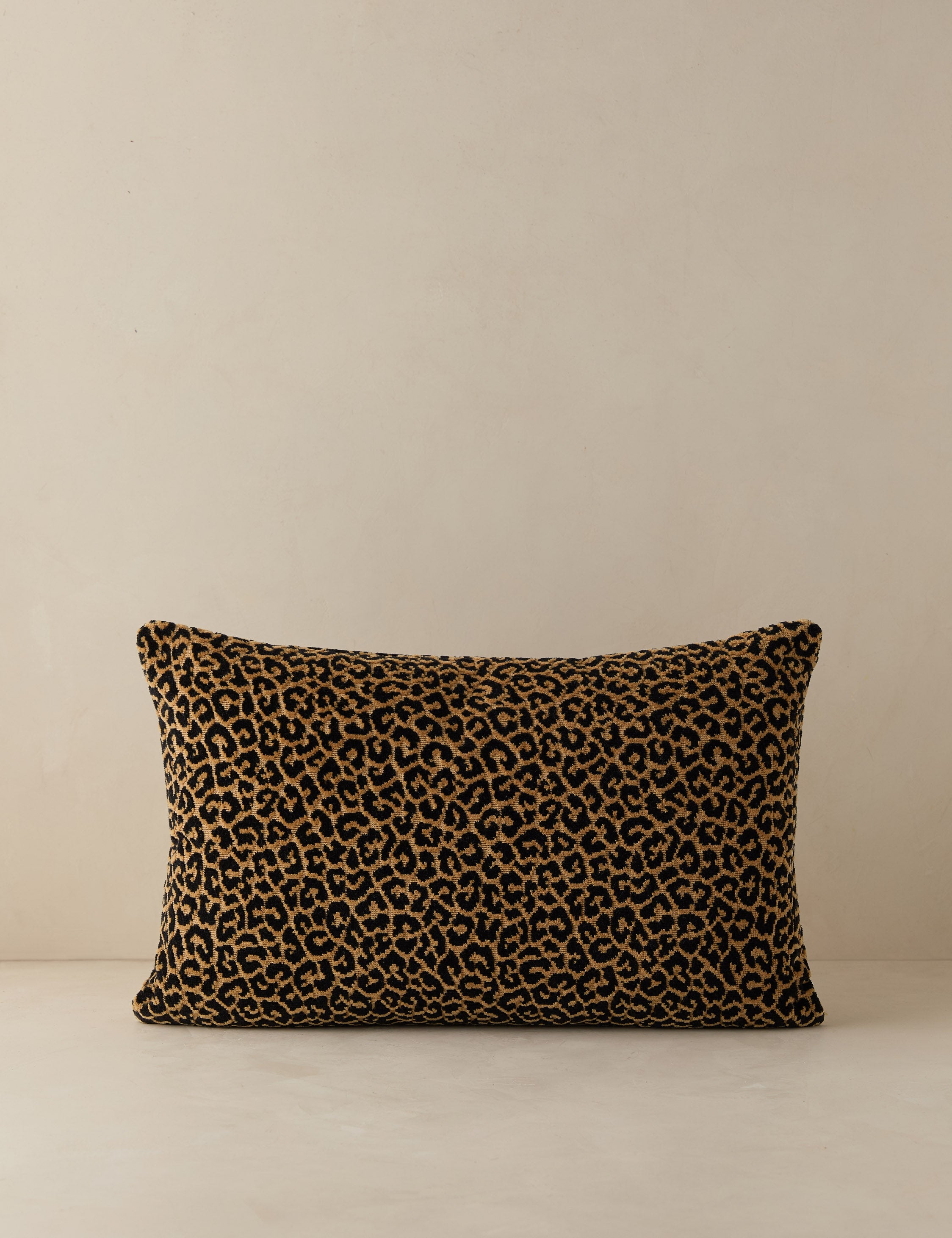 Lulu and Georgia Panthera Velvet Lumbar Pillow by Scalamandre