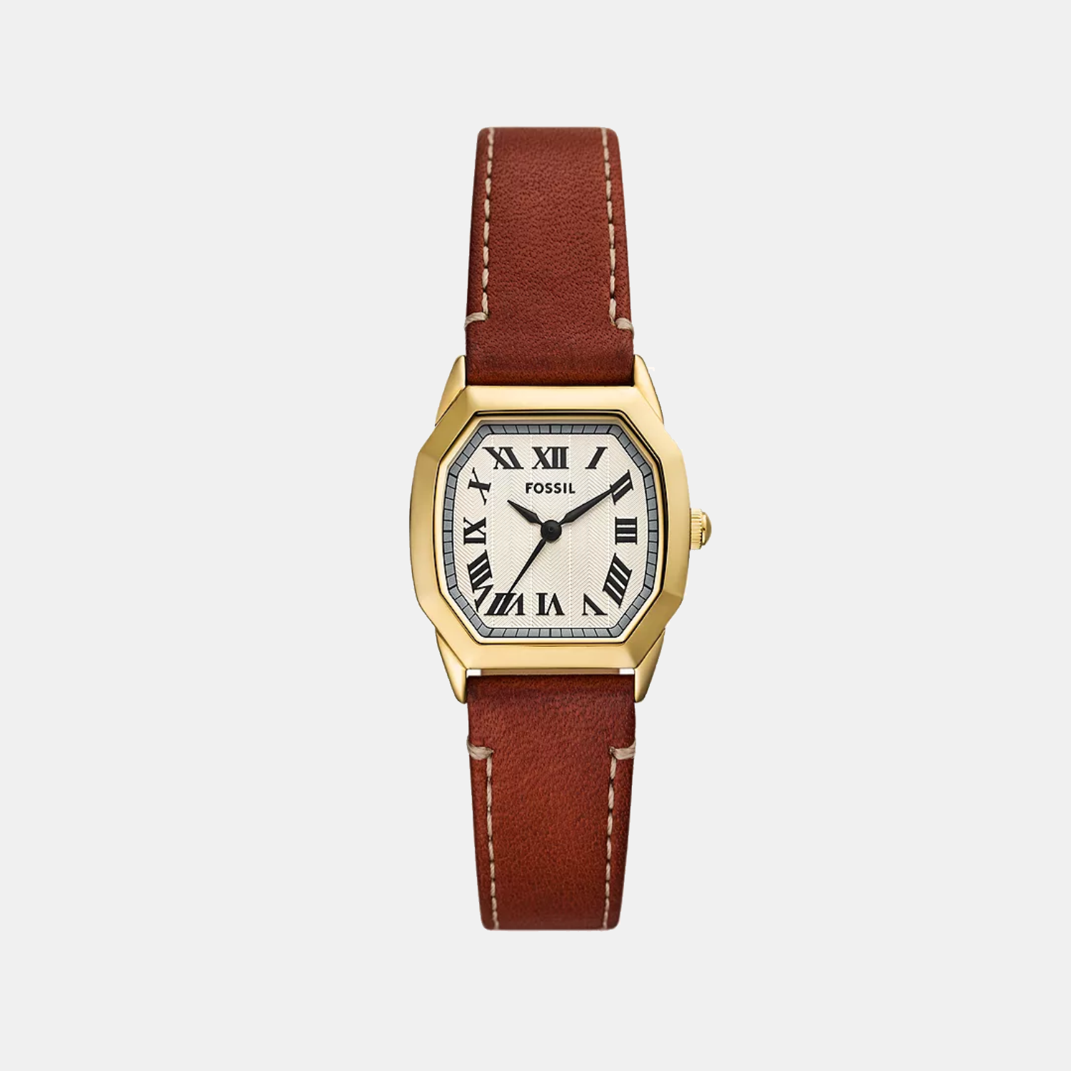 Fossil Harlow Women Quartz Cream Dial Analog Leather Watch ES5364