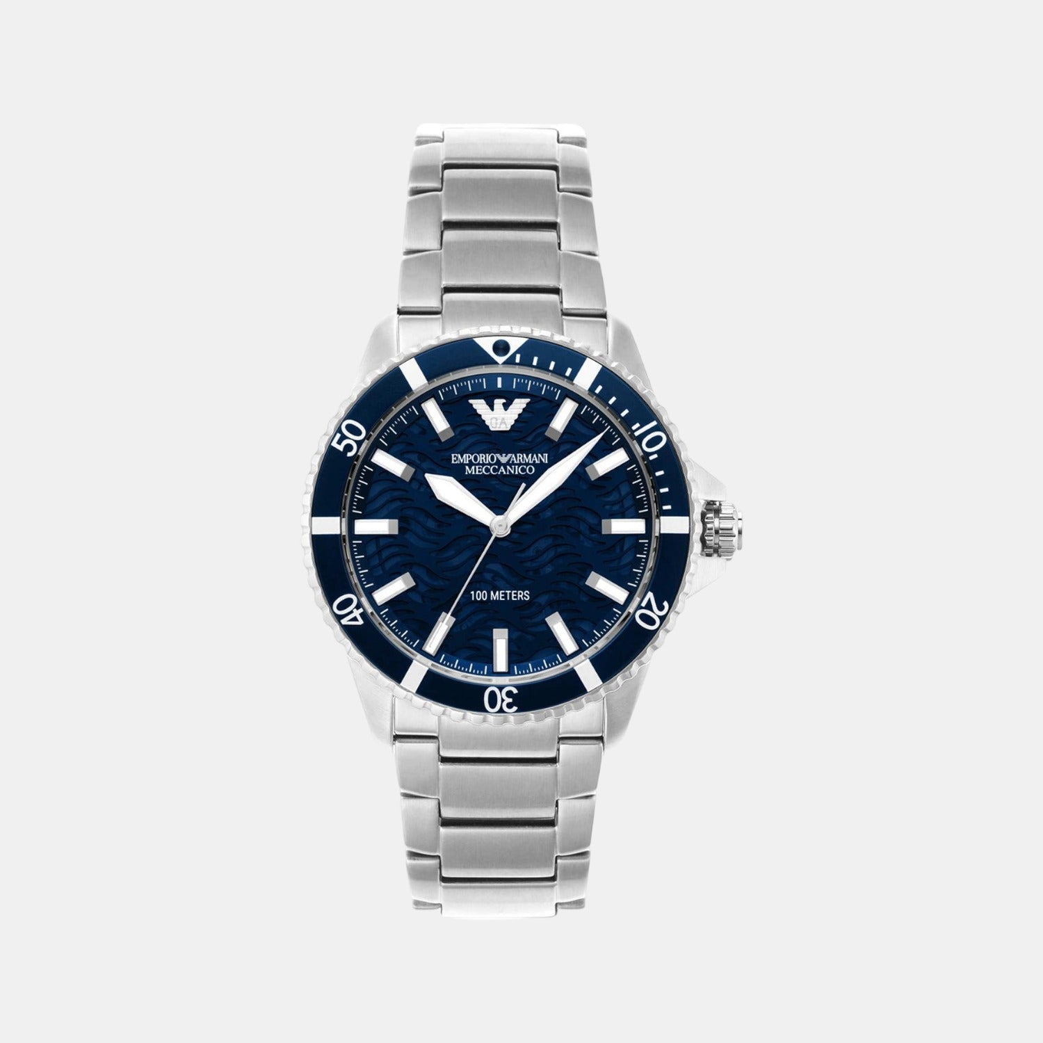 Emporio Armani Helios (World Explorer) Men Automatic Blue Dial Analog Stainless Steel Watch AR60059