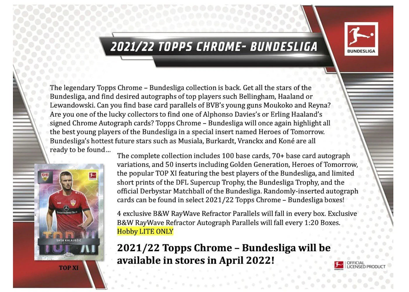 2021-22 Topps Chrome Bundesliga Soccer Hobby Lite Box - view 2