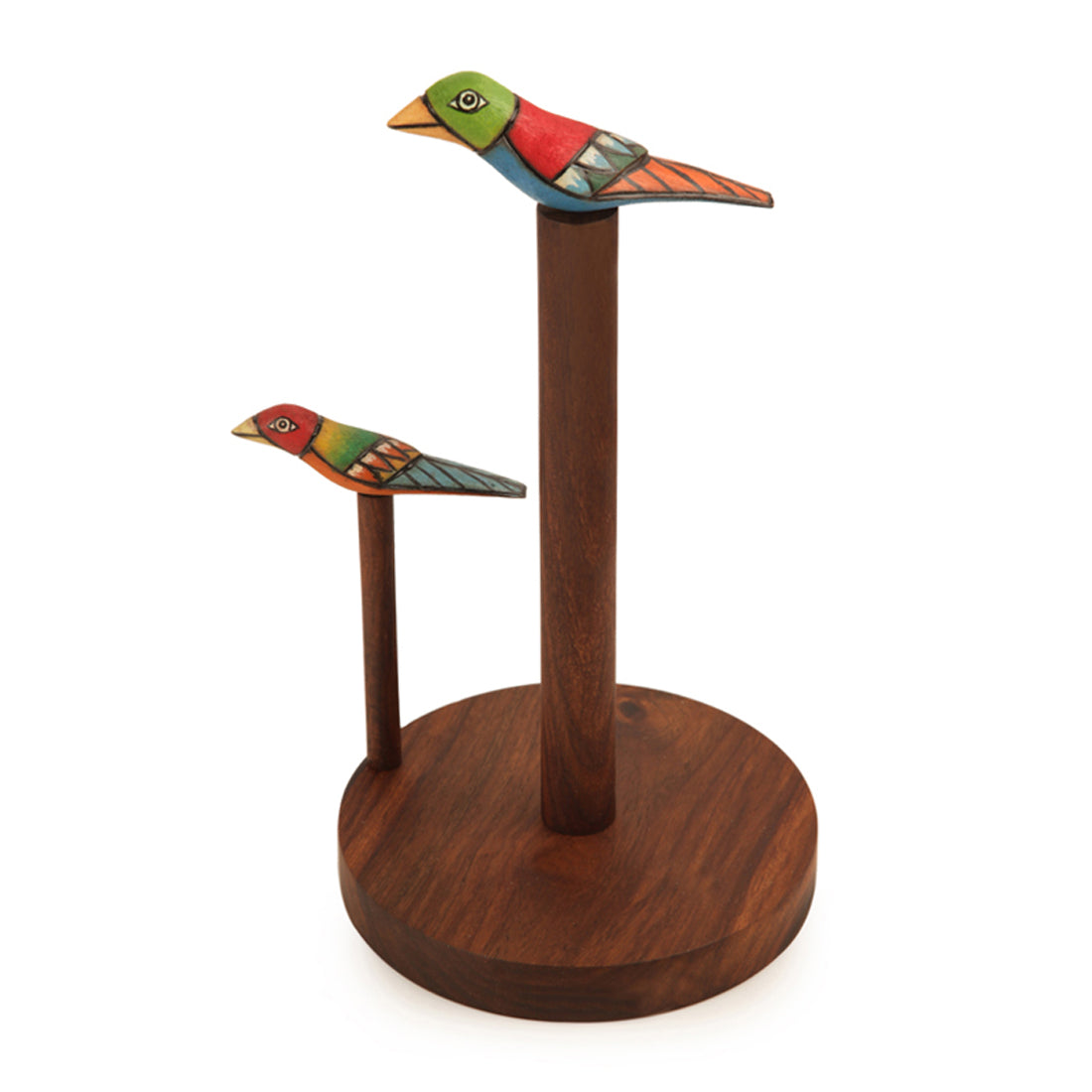 EXCLUSIVELANE Bird Collection Brown Elegant Napkin Holder In Sheesham Wood - view 4