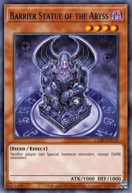 Yu-Gi-Oh! Barrier Statue of the Abyss - CDIP-EN018 - Common - Unlimited