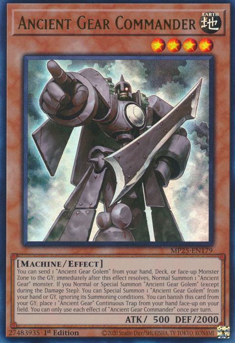 Yu-Gi-Oh! Ancient Gear Commander - MP25-EN179 - Ultra Rare - 1st Edition