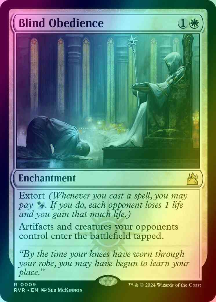 Blind obedience 9 – Magic Blind Obedience [9] [Ravnica Remastered] [Foil]