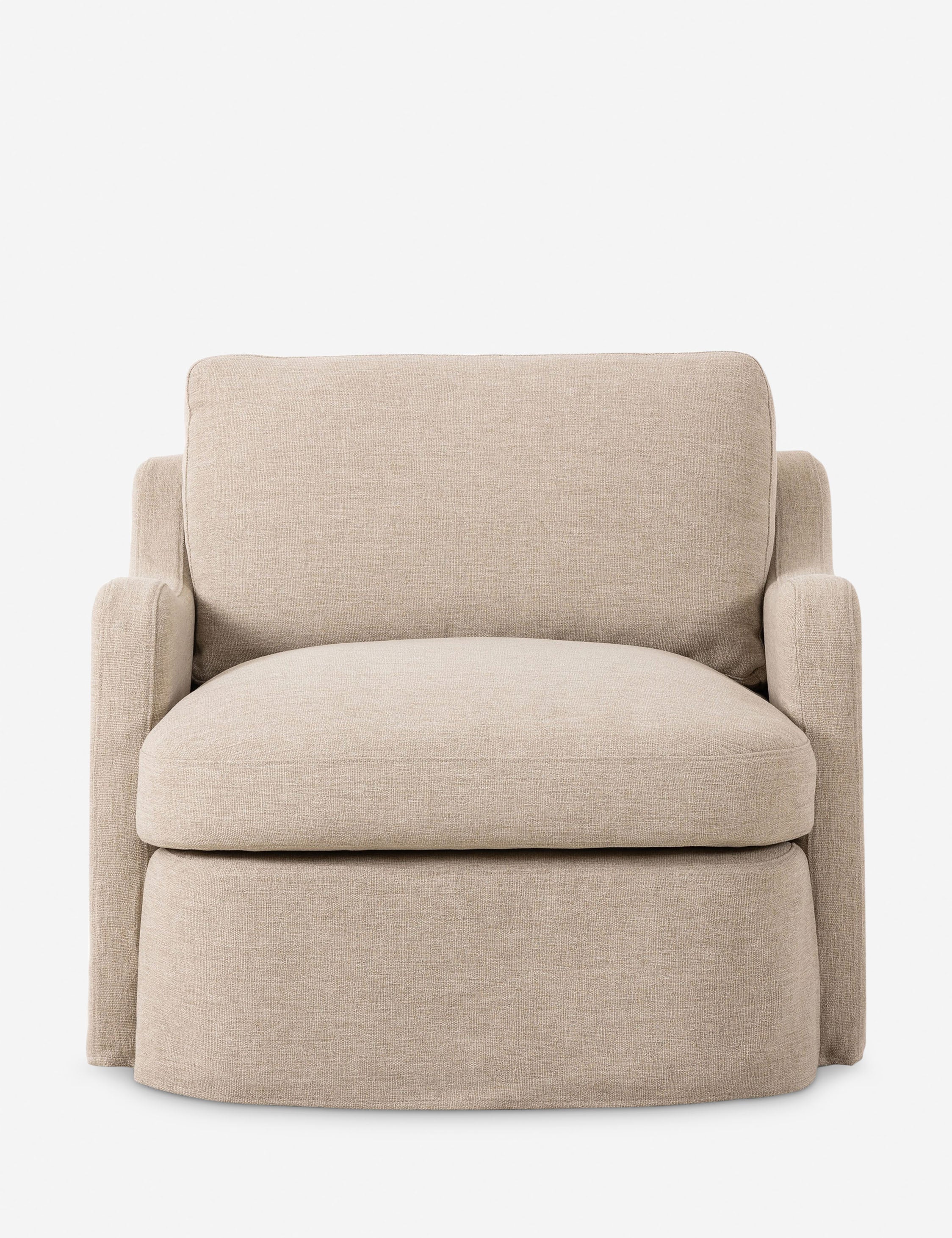 Lulu and Georgia Aurelia Outdoor Swivel Chair by Amber Lewis x Four Hands