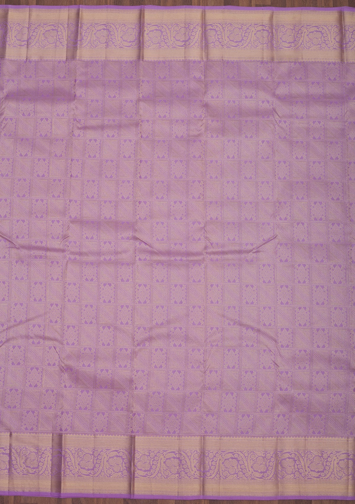 Koskii Lavender Zariwork Pure Silk Saree – Women's - view 6
