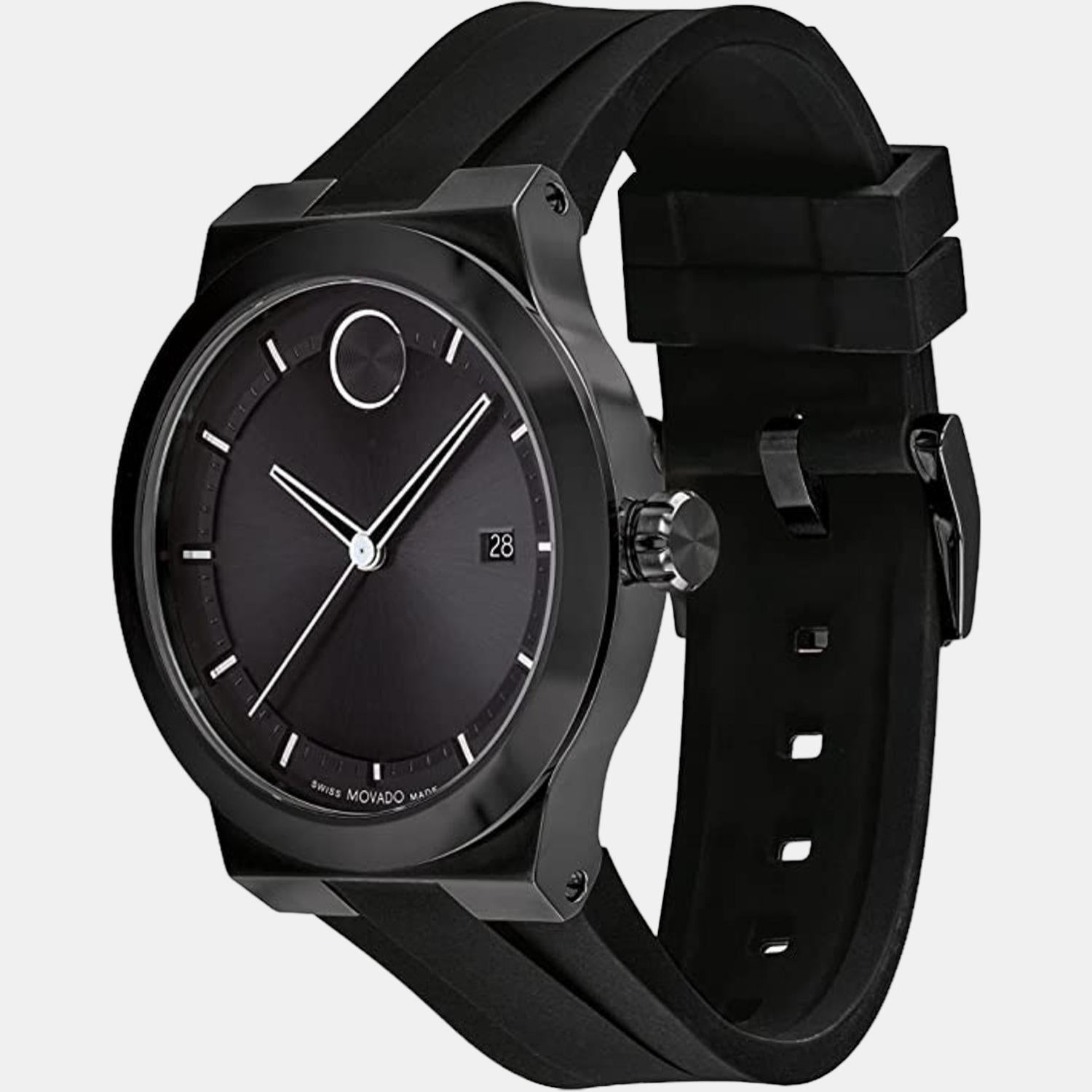 Movado Bold Fusion Men Quartz Black Dial Analog Stainless Steel Watch 3600849 - view 2