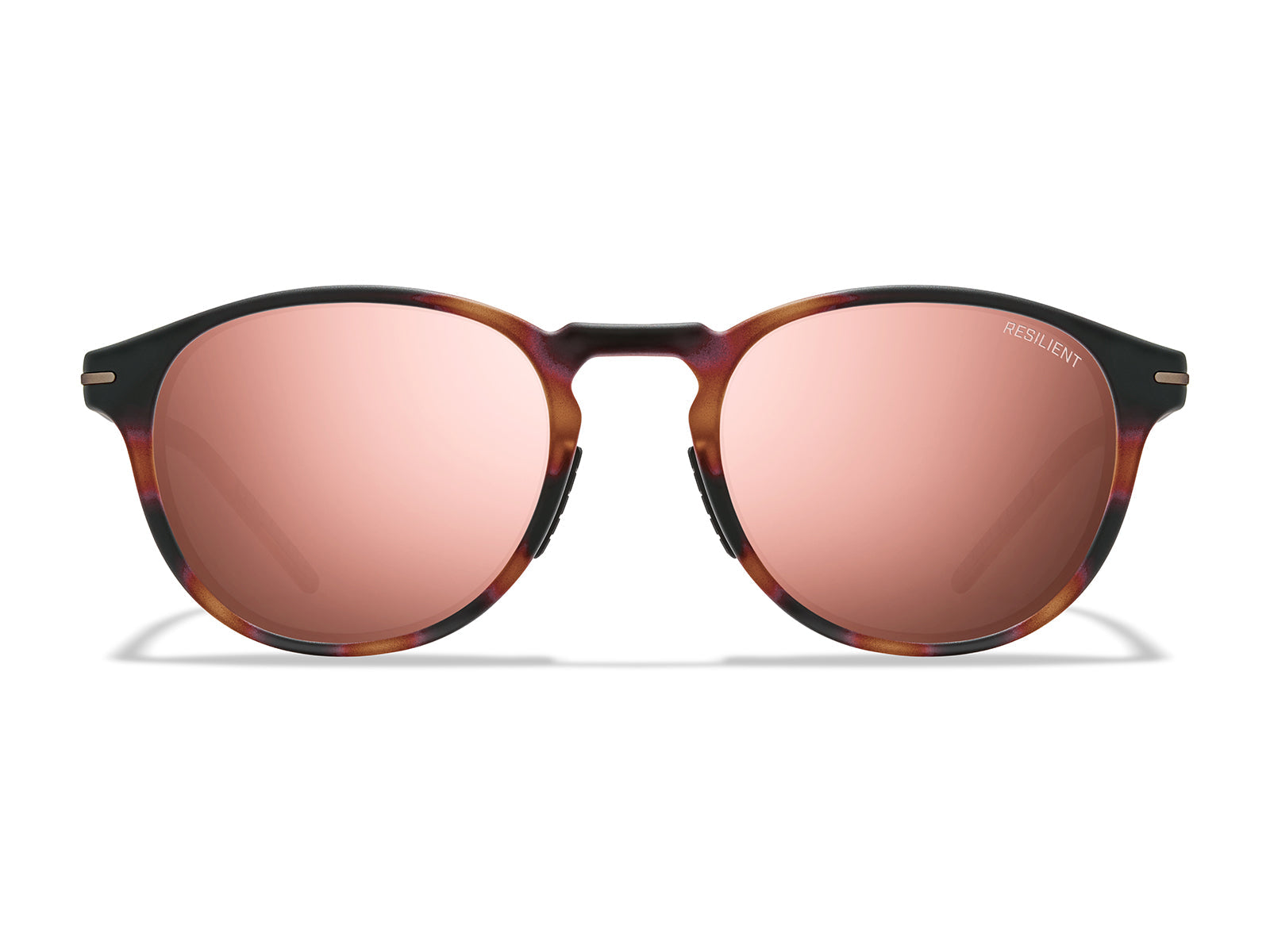 ROKA LTD Oslo 2.0 RESILIENT Sunglasses – Matte Tortoise Frame - Rose Gold Mirror Lens