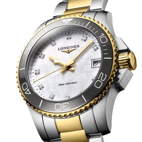 Longines Hydroconquest White Mother-Of-Pearl Dial Women 32mm - view 2