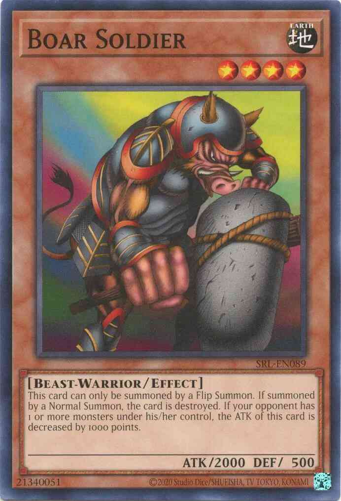 Yu-Gi-Oh! Boar Soldier - 25th Anniversary - SRL-EN089 - Common - Unlimited
