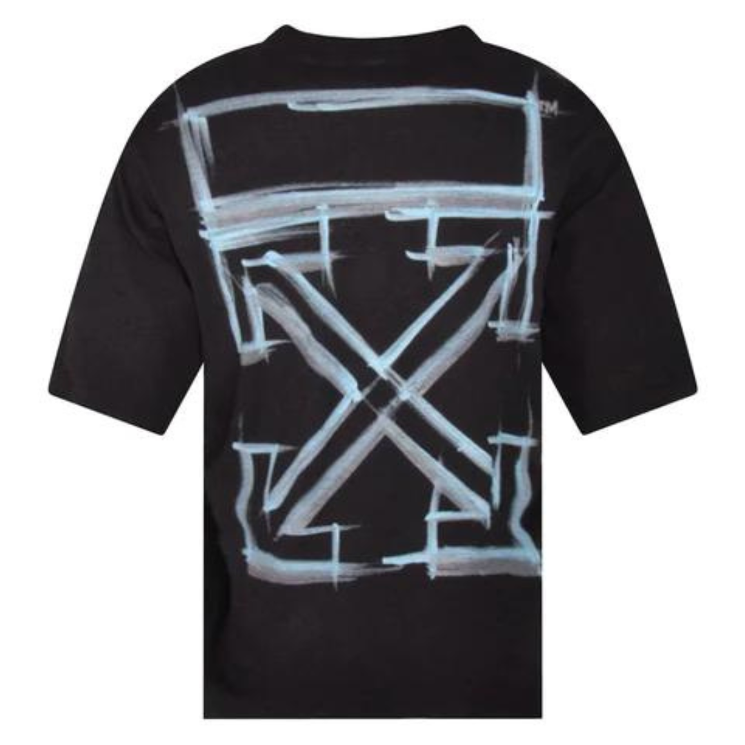 Cop Underdog Off-White Marker Skate Black Oversized Tee