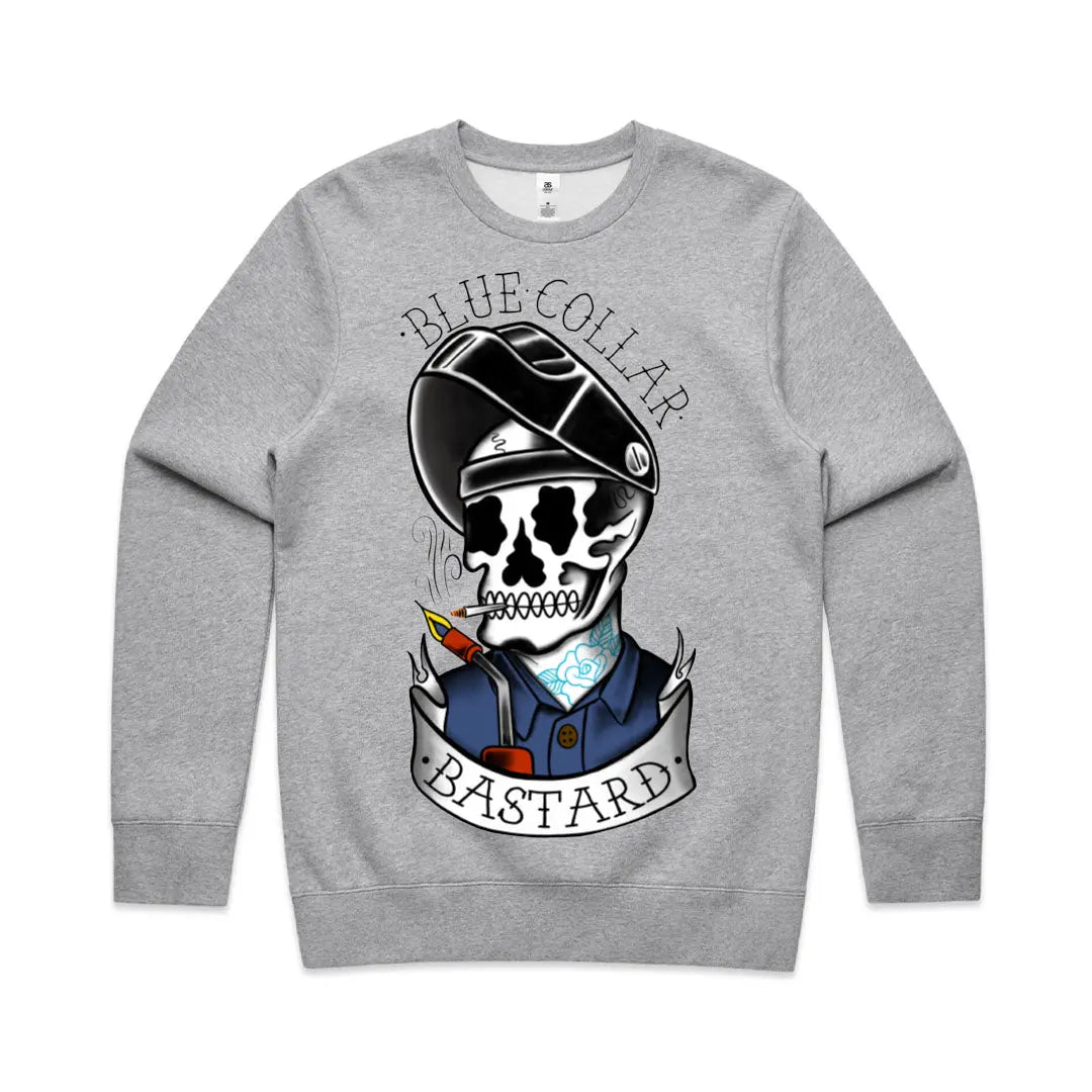 Radial Blue Collar Bastard Crewneck – Men's, Nickel