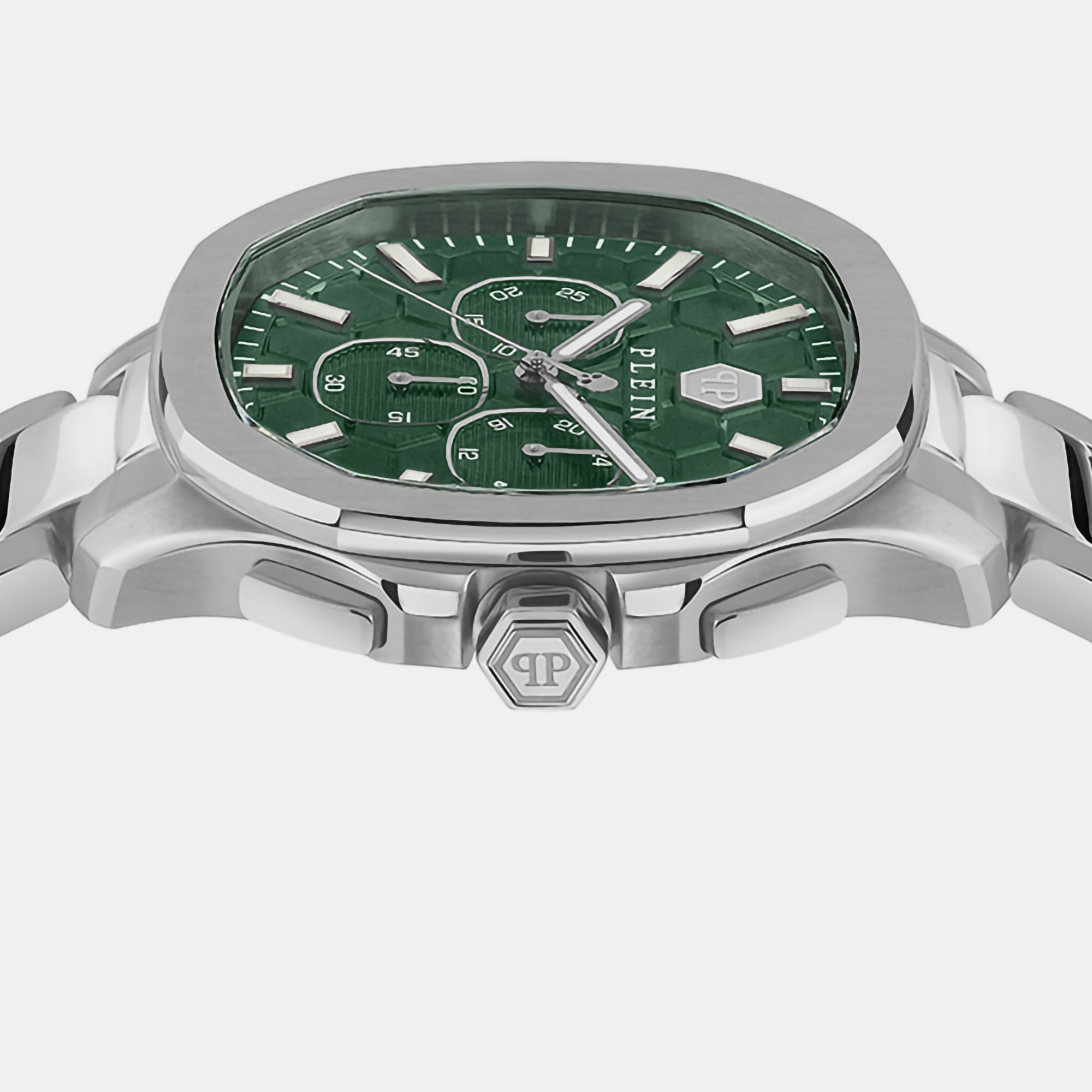 Philipp Plein High-Iconic Men Quartz Green Dial Chronograph Stainless Steel Watch PWSAA0223 - view 2