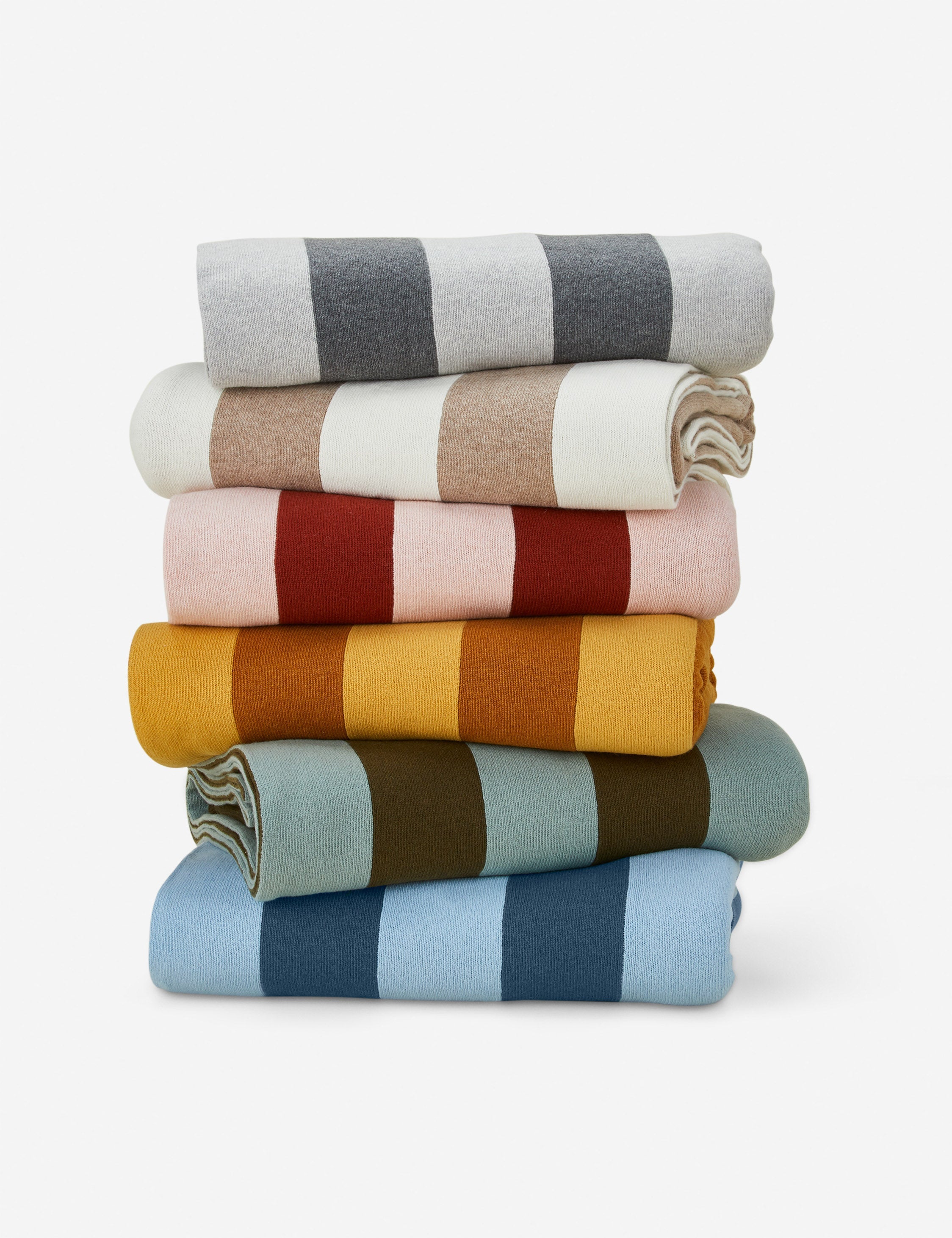 Lulu and Georgia Simple Striped Wool Throw by Hawkins New York - view 13