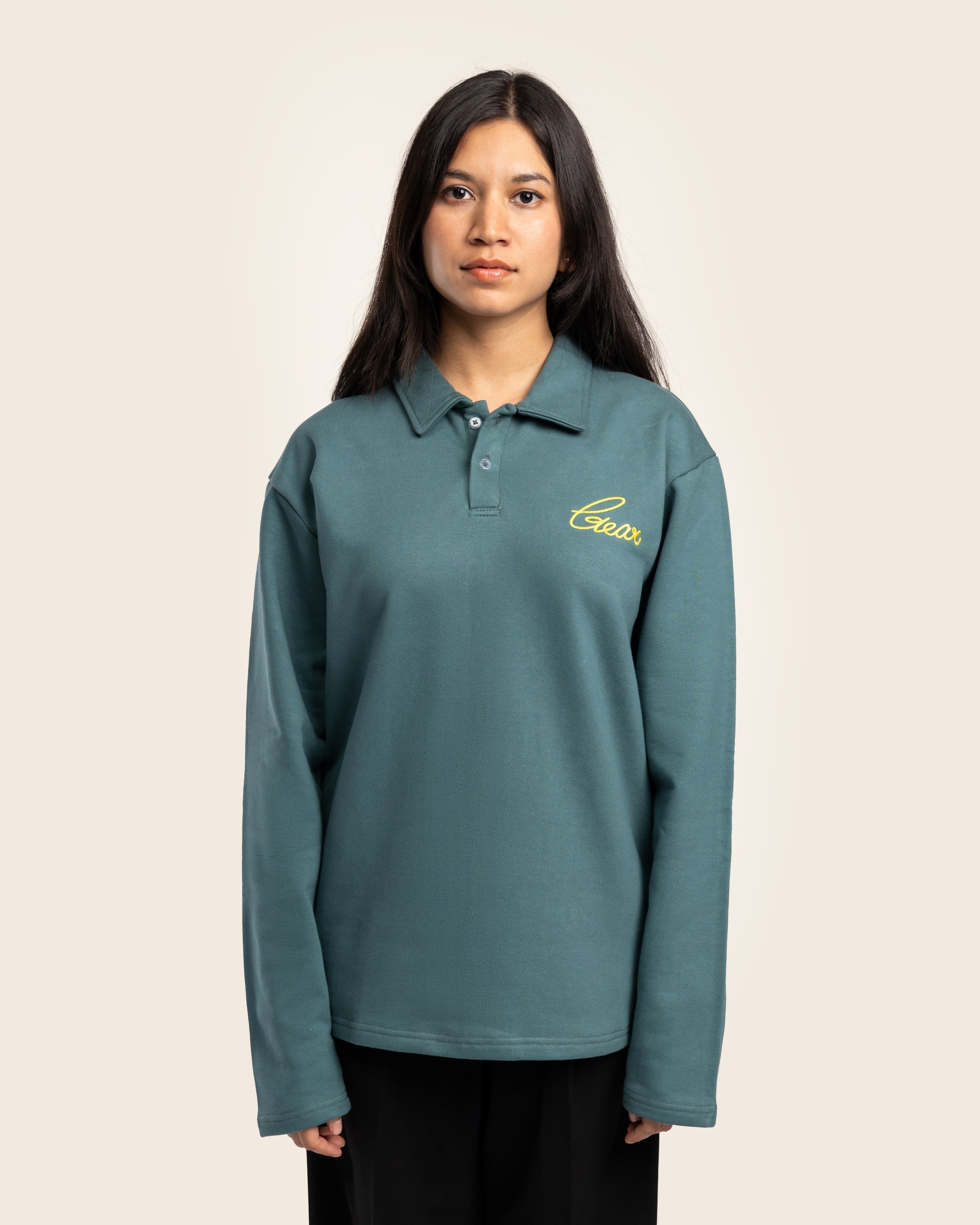 MNST GEAR Collared Polo In Hawaii – Green - view 2