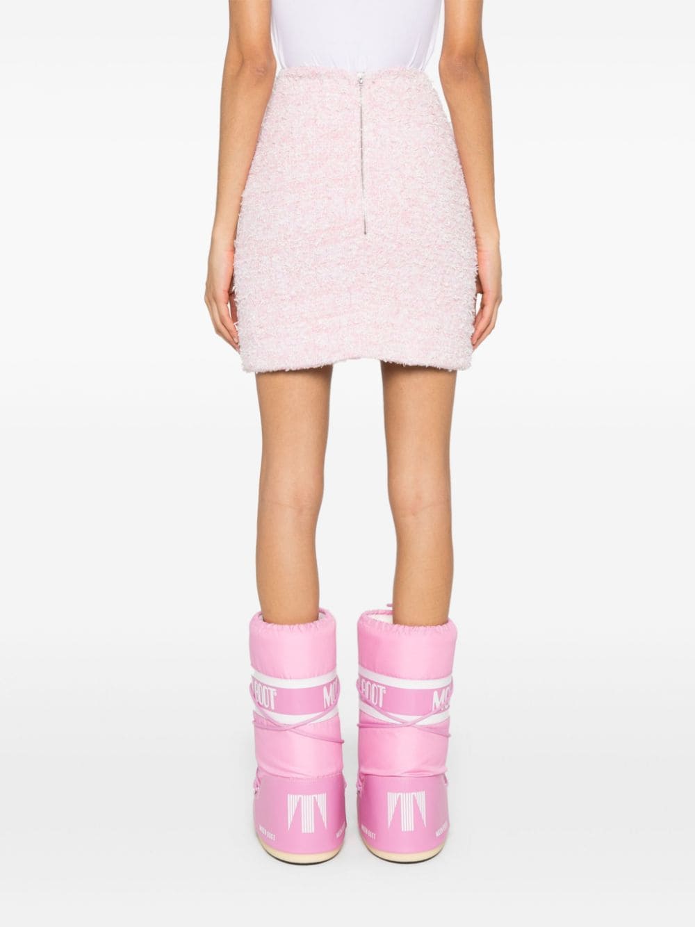 Balenciaga Tweed bouclé mini skirt - view 3