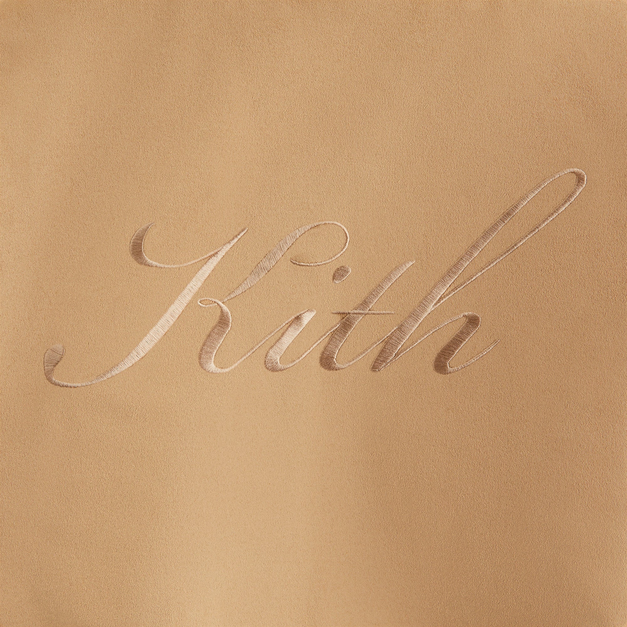 Kith Women Nylas Microsuede Zip Hooded Bomber - Birch - view 8
