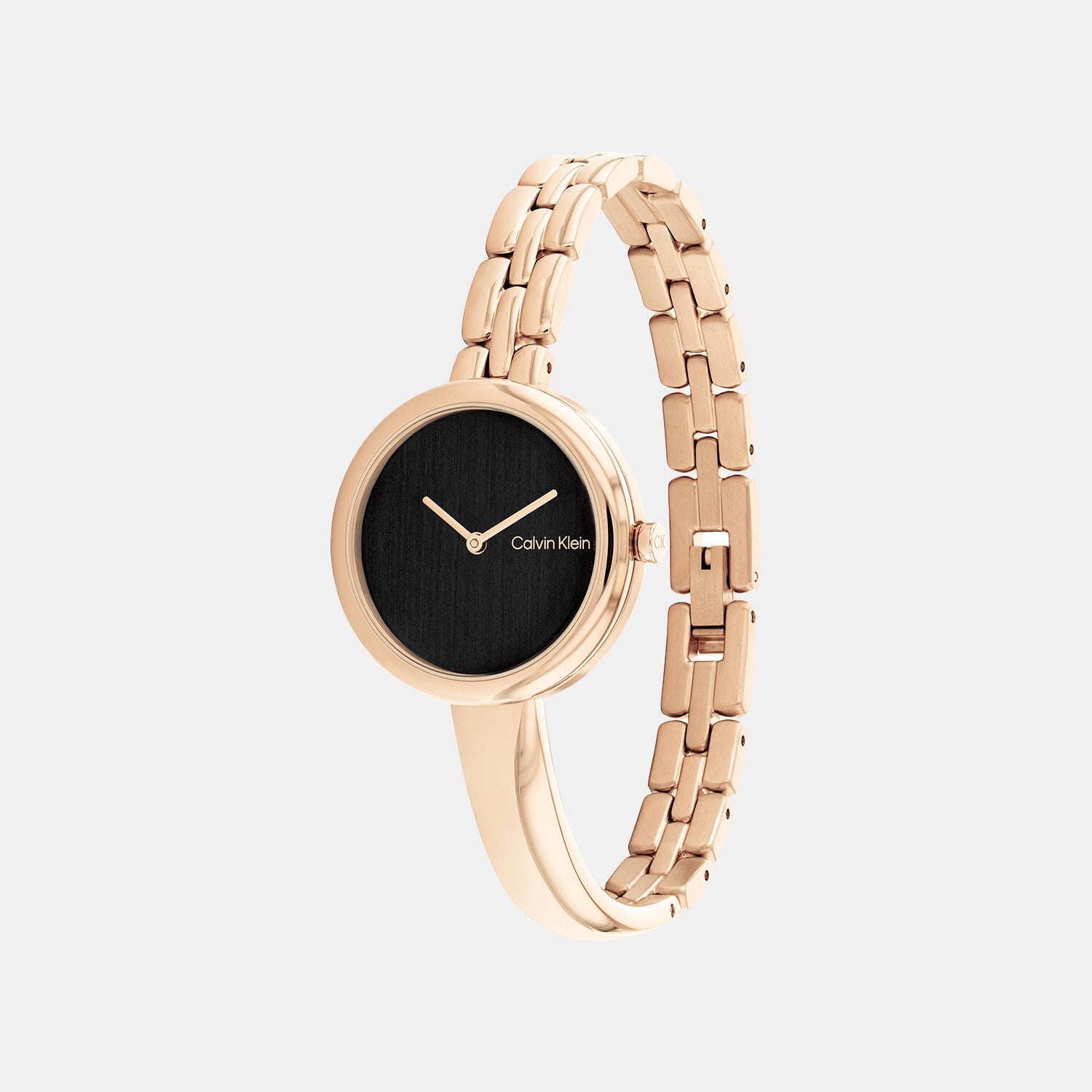 Calvin Klein Bangled Women Quartz Black Dial Analog Stainless Steel Watch 25200280 - view 2