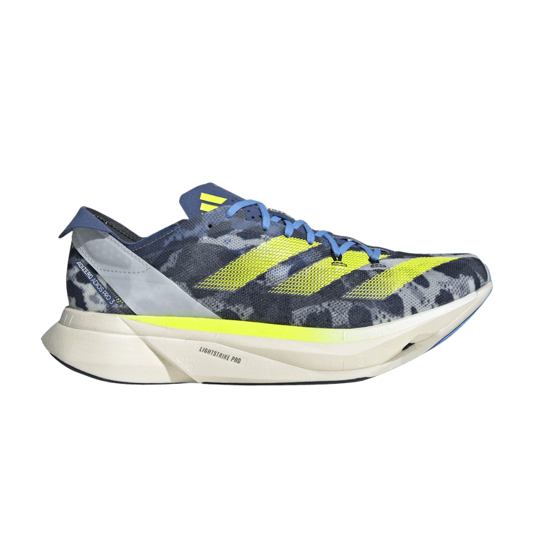 adidas Adizero Adios Pro 3 Crystal White Lucid Lemon Blue Burst