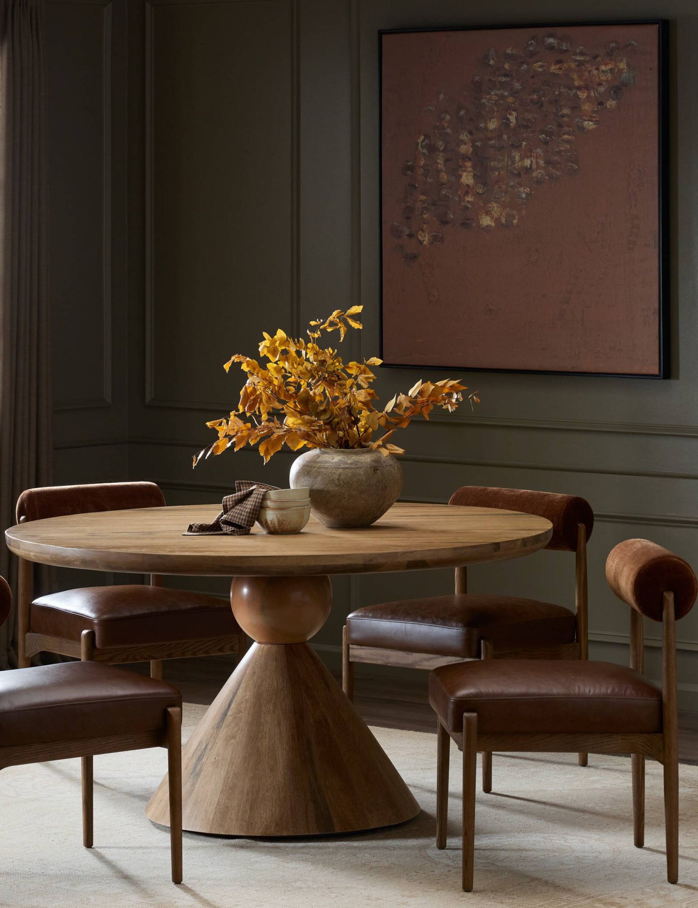 Lulu and Georgia Jasmine Round Dining Table – Natural/Blush Marble - view 2