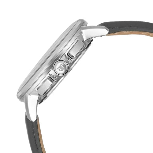 Titan Light leathers Multifunction Silver Dial Leather Strap Watch For Men 41.8mm 90200SL01 - view 2
