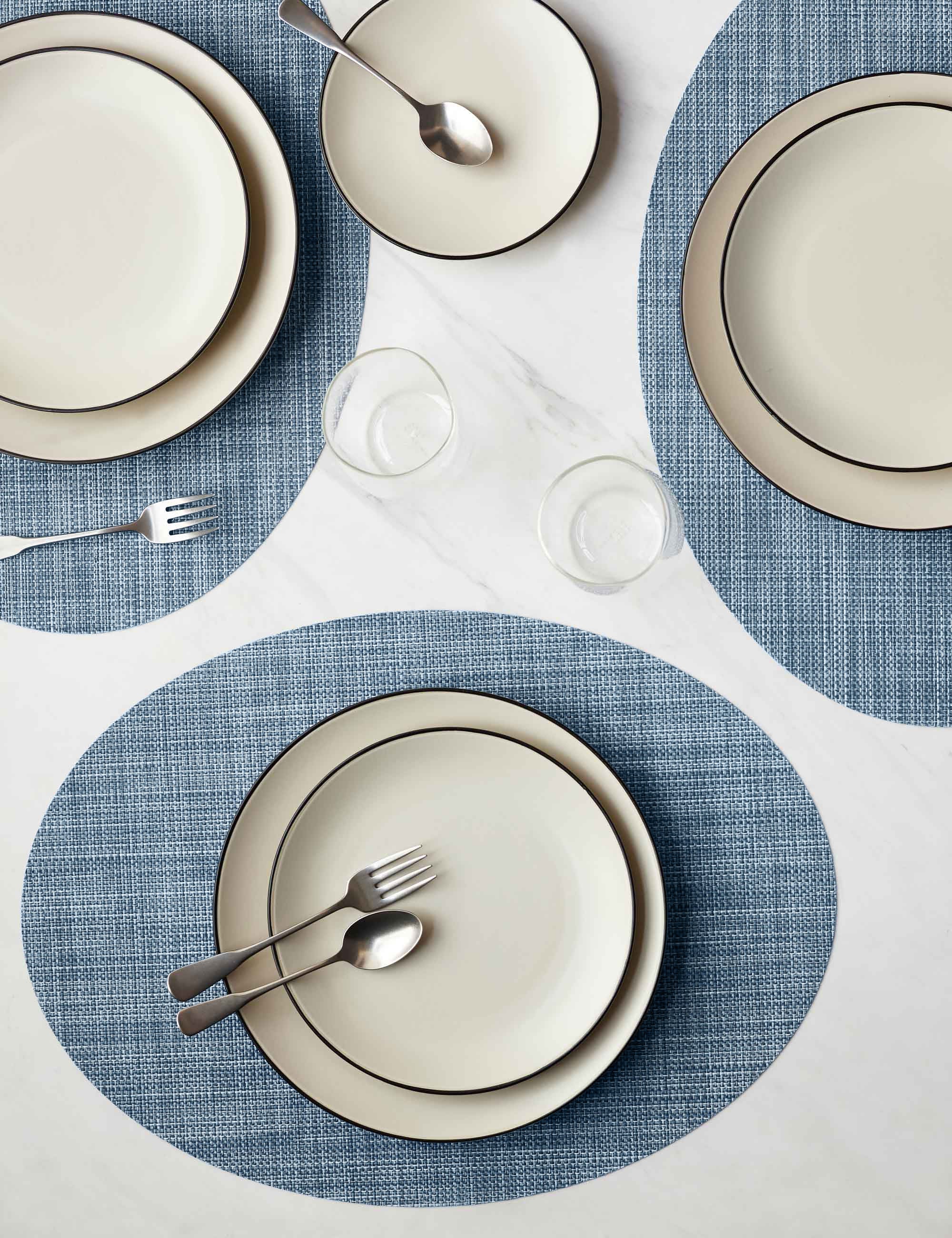 Lulu and Georgia Mini Basketweave Oval Placemat (Set of 4) by Chilewich - view 10