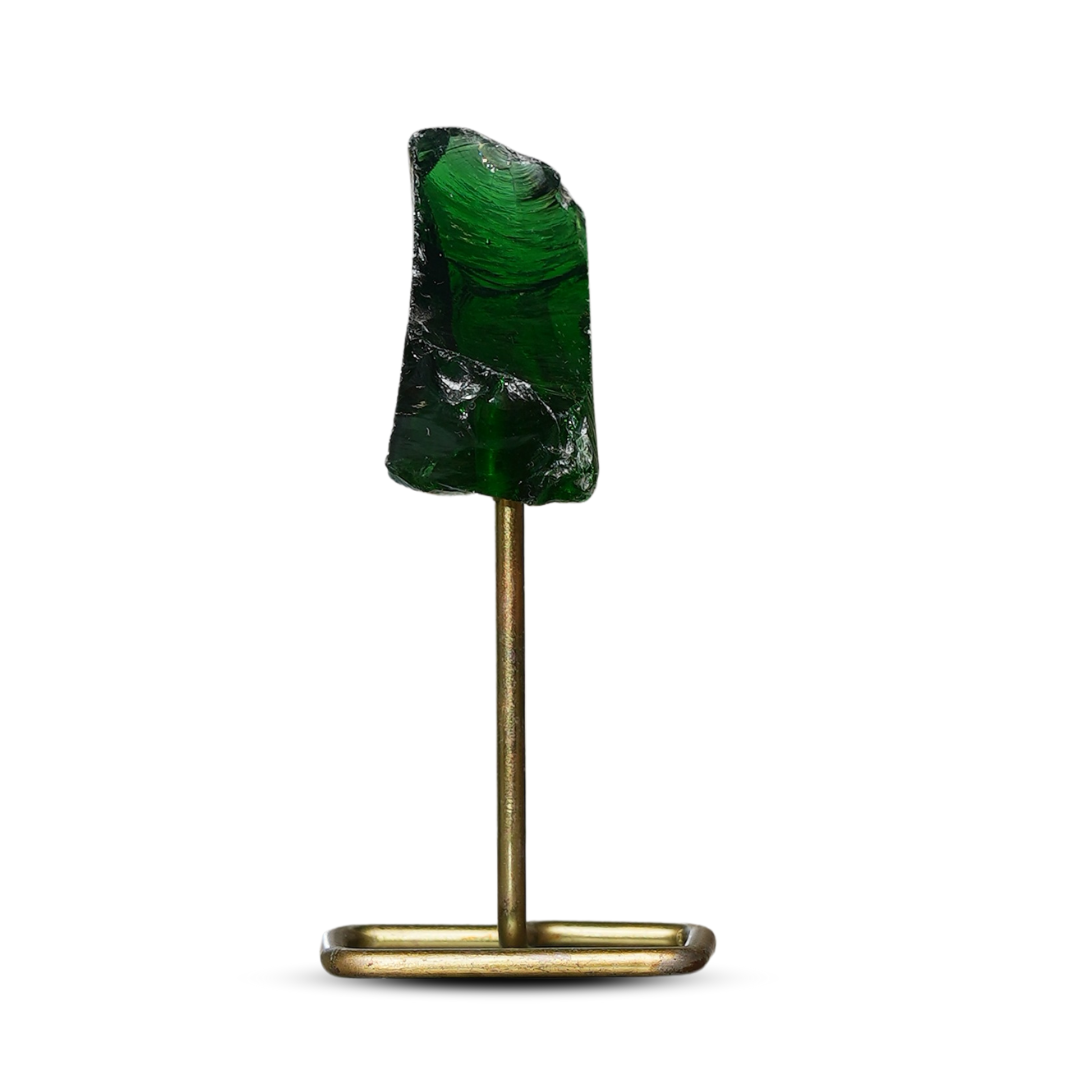 Gemsmantra Green Obsidian Raw Stone Stand - view 4