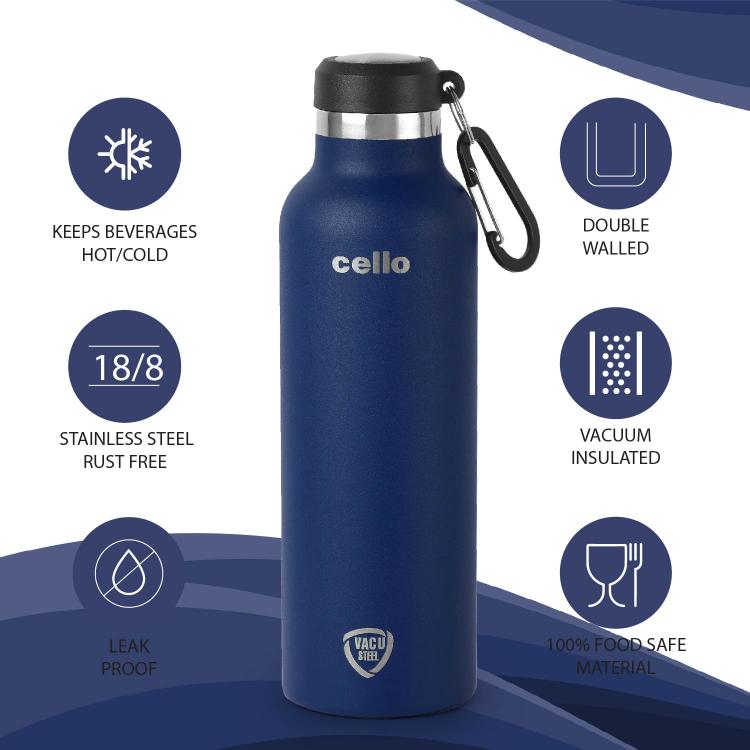 Cello Duro Hector Flask, Vacusteel Water Bottle - view 30