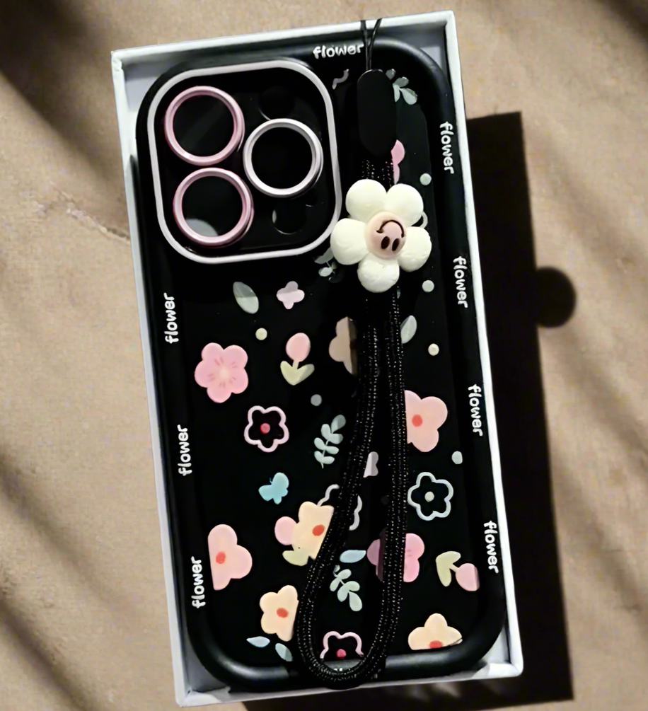 Peeperly Cozy Floral Flower Case With Lanyard - view 4
