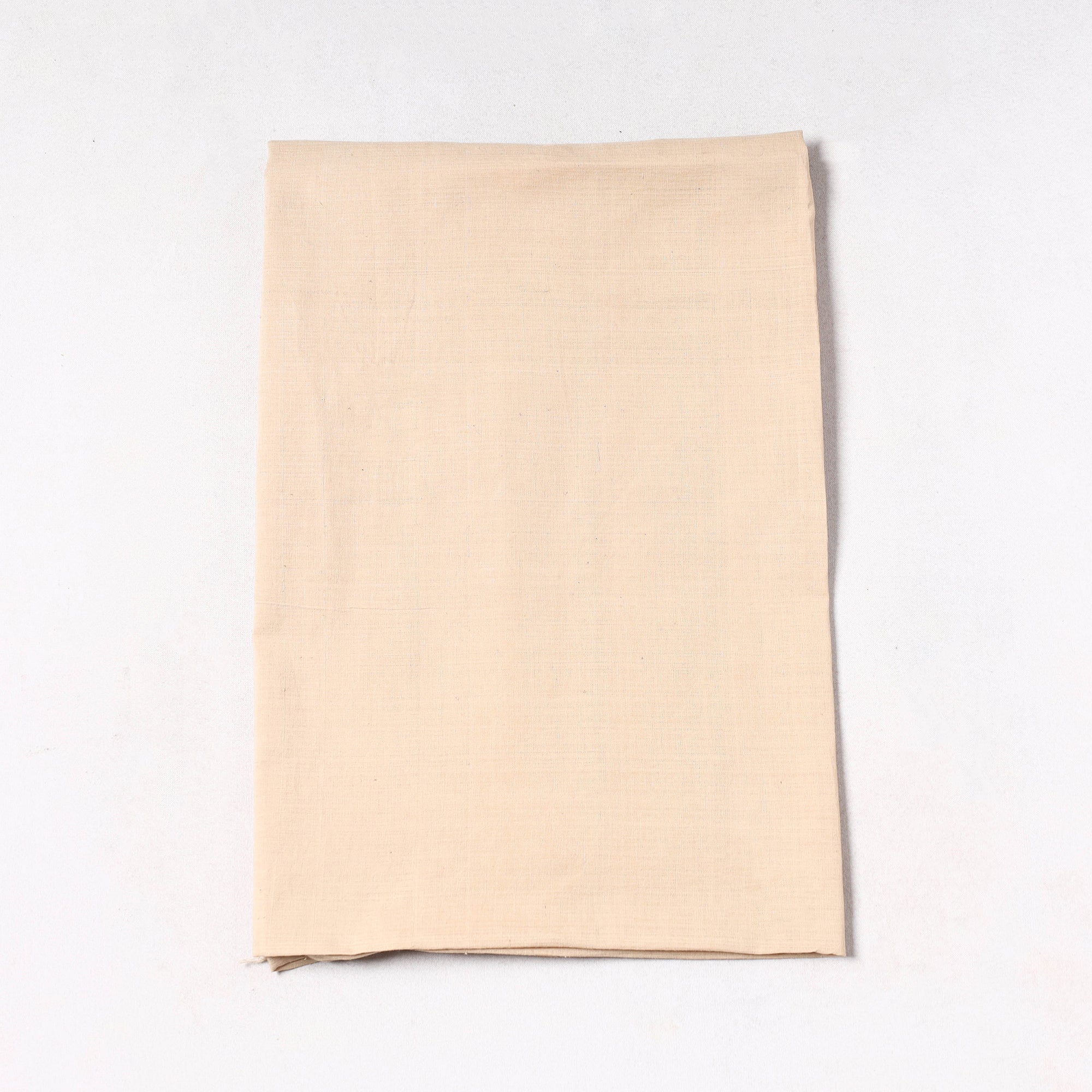 ITOKRI CRAFTS INITIATIVE Beige - Prewashed Plain Dyed Flex Cotton Precut Fabric (0.75 meter) 66