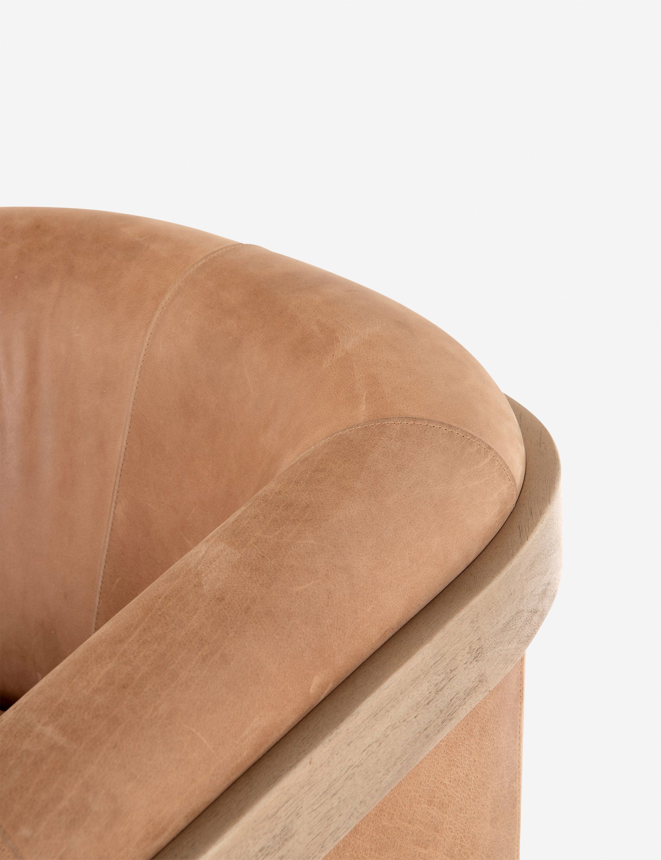 Lulu and Georgia Gianni Leather Accent Chair - view 8