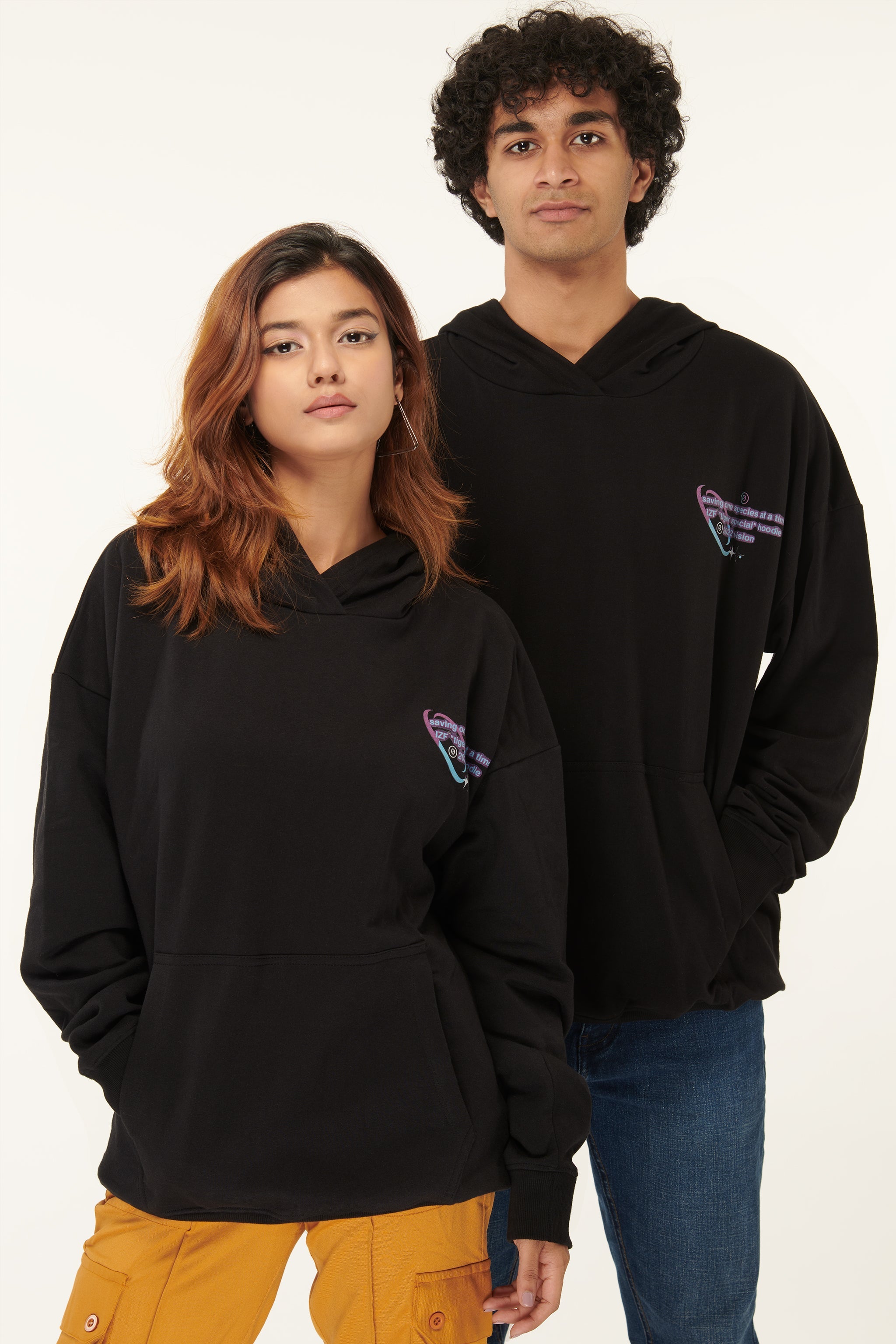 Normcore Unisex Oversized Hoodie – Black - view 3