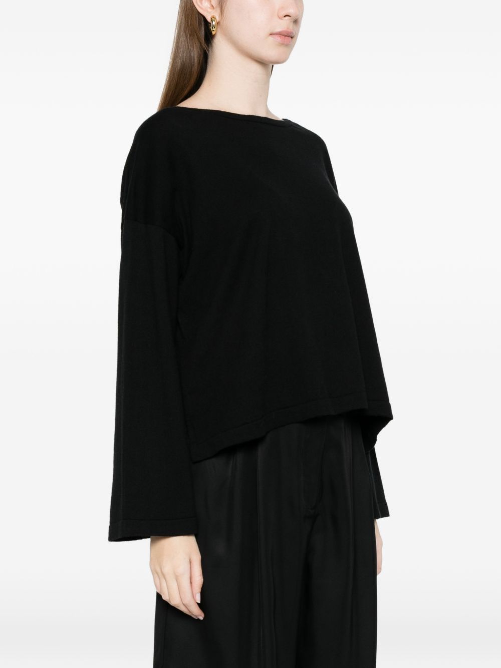 Ct Plage Cotton crewneck sweater – Cotton 95%, Cashmere 5% - view 2