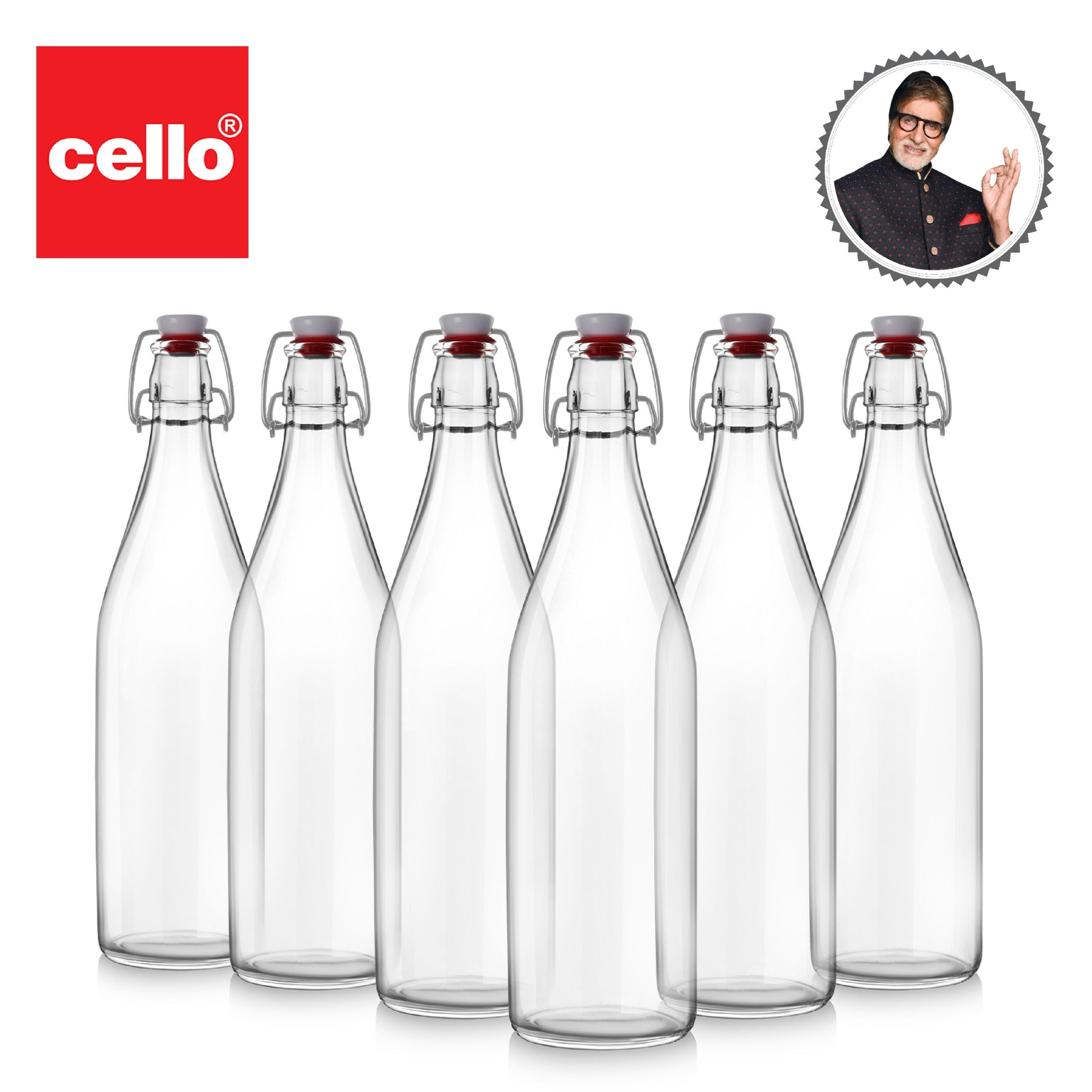 Cello Aquaria Glass Water Bottle, 1000ml - view 61
