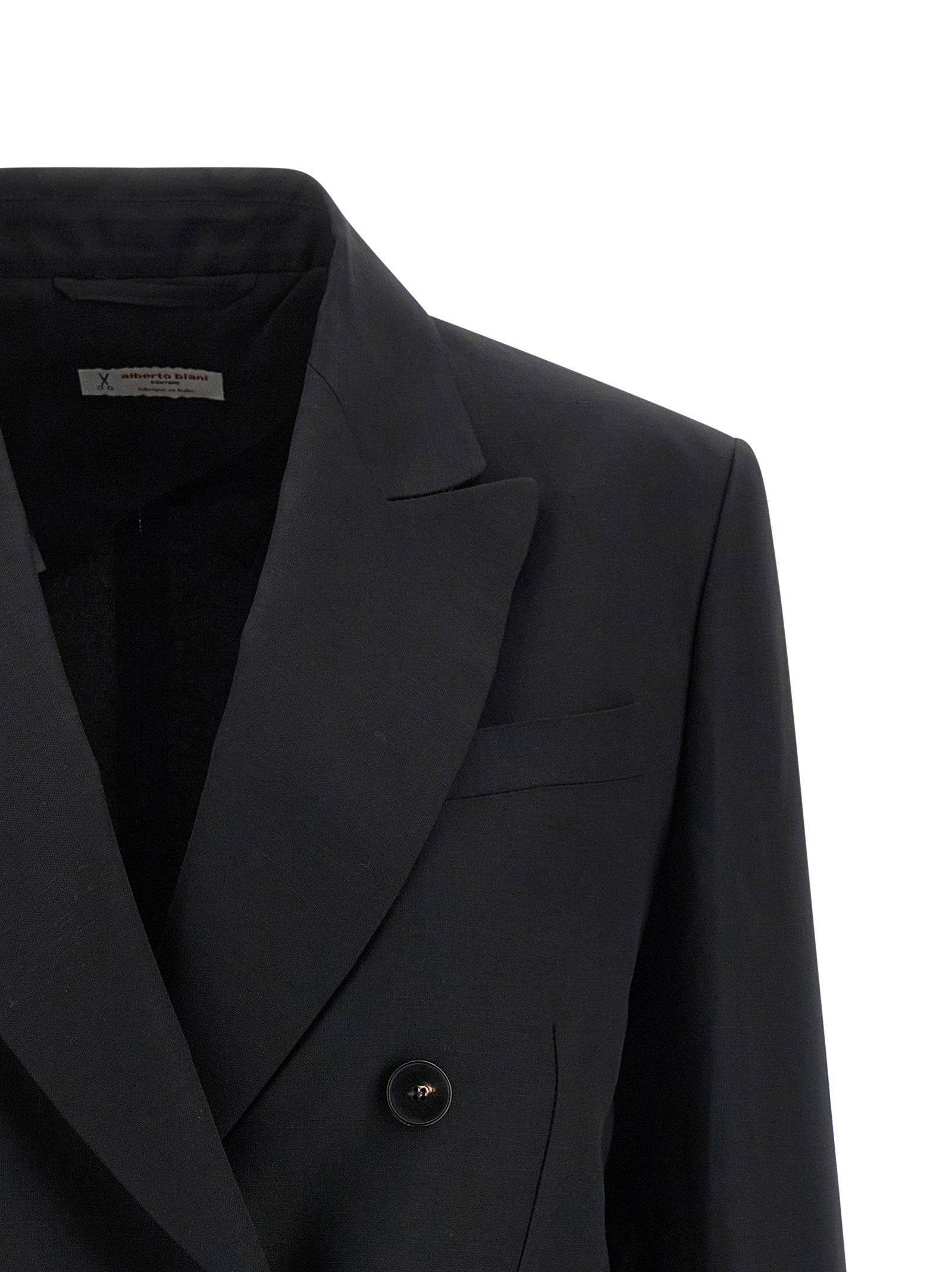 Alberto Biani Linen Viscose Blazer – 66% viscose, 34% linen - view 3
