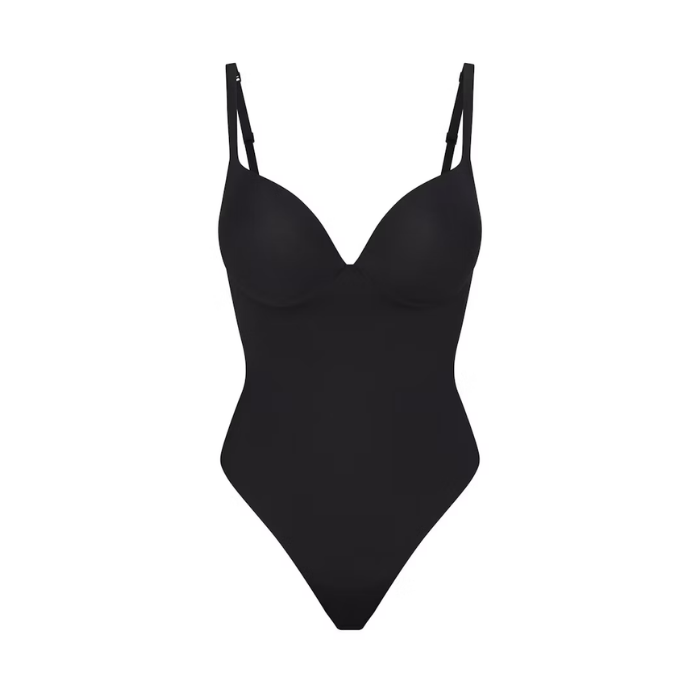 HYPE ELIXIR Skims Ultimate Body Push-Up Thong Bodysuit Onyx