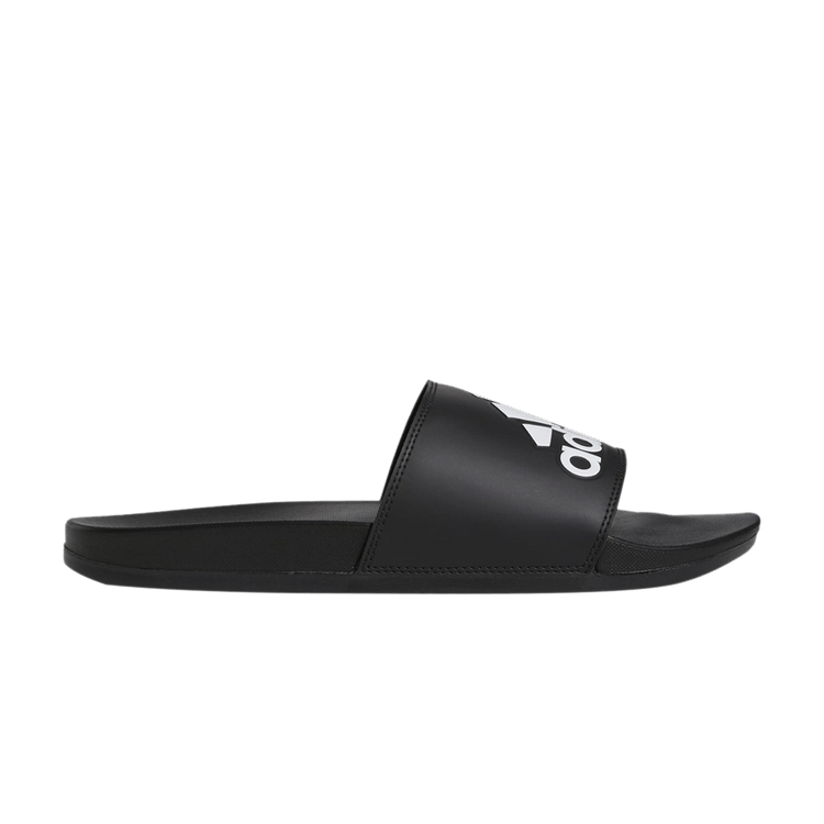 Yeezy adidas Adilette Comfort Slides Core Black Cloud White Logo