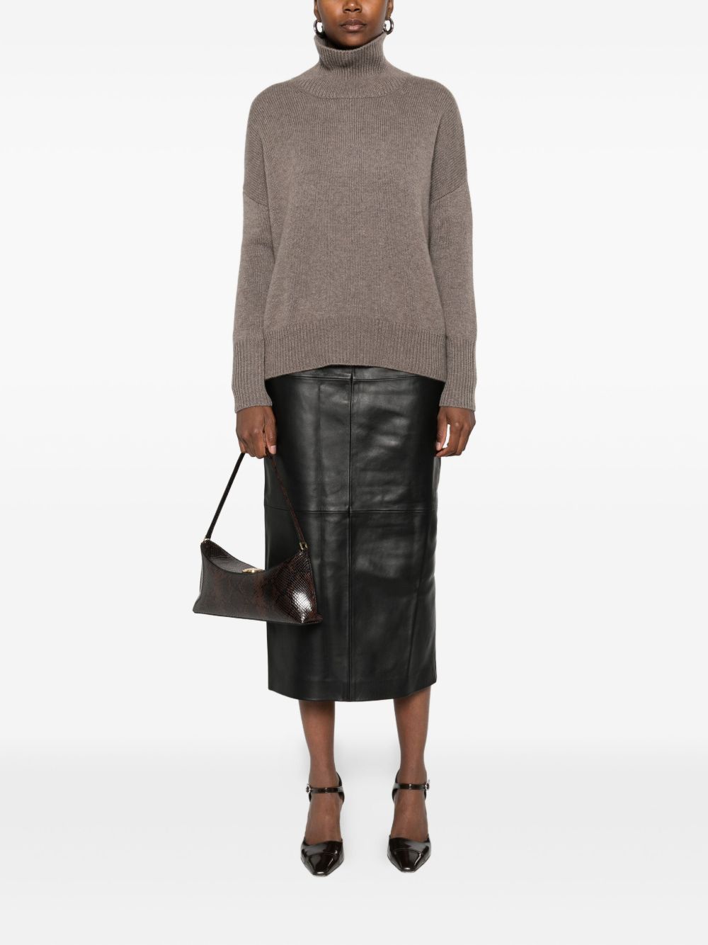 LISA YANG Sweaters BROWN – Cashmere 100 % - view 2