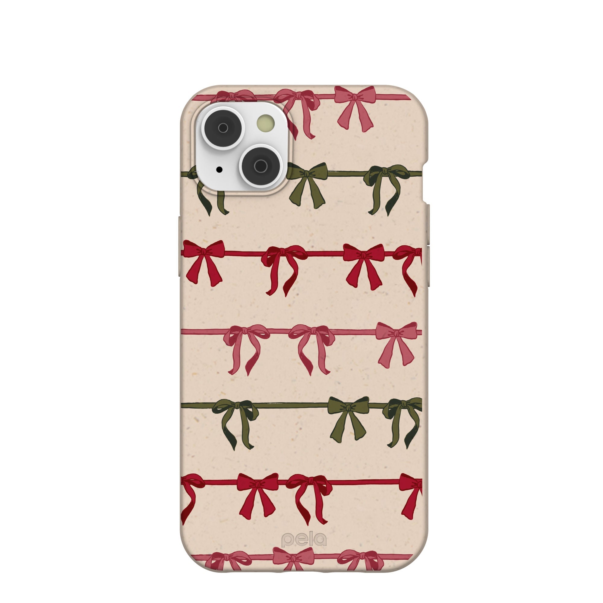 Pela Case Seashell Holiday Bows iPhone 14 Plus Case