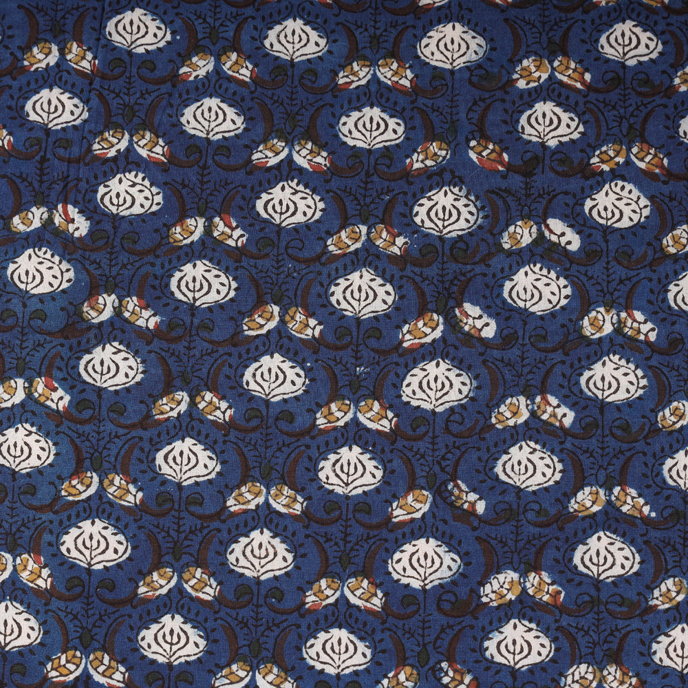 BAGRU DABU PRINTS Blue - Bagru Block Print Cotton Fabric - view 2