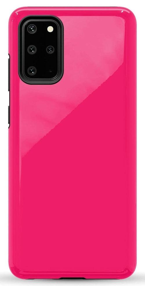 Casetry Think Pink | Solid Neon Pink Samsung Case - view 40