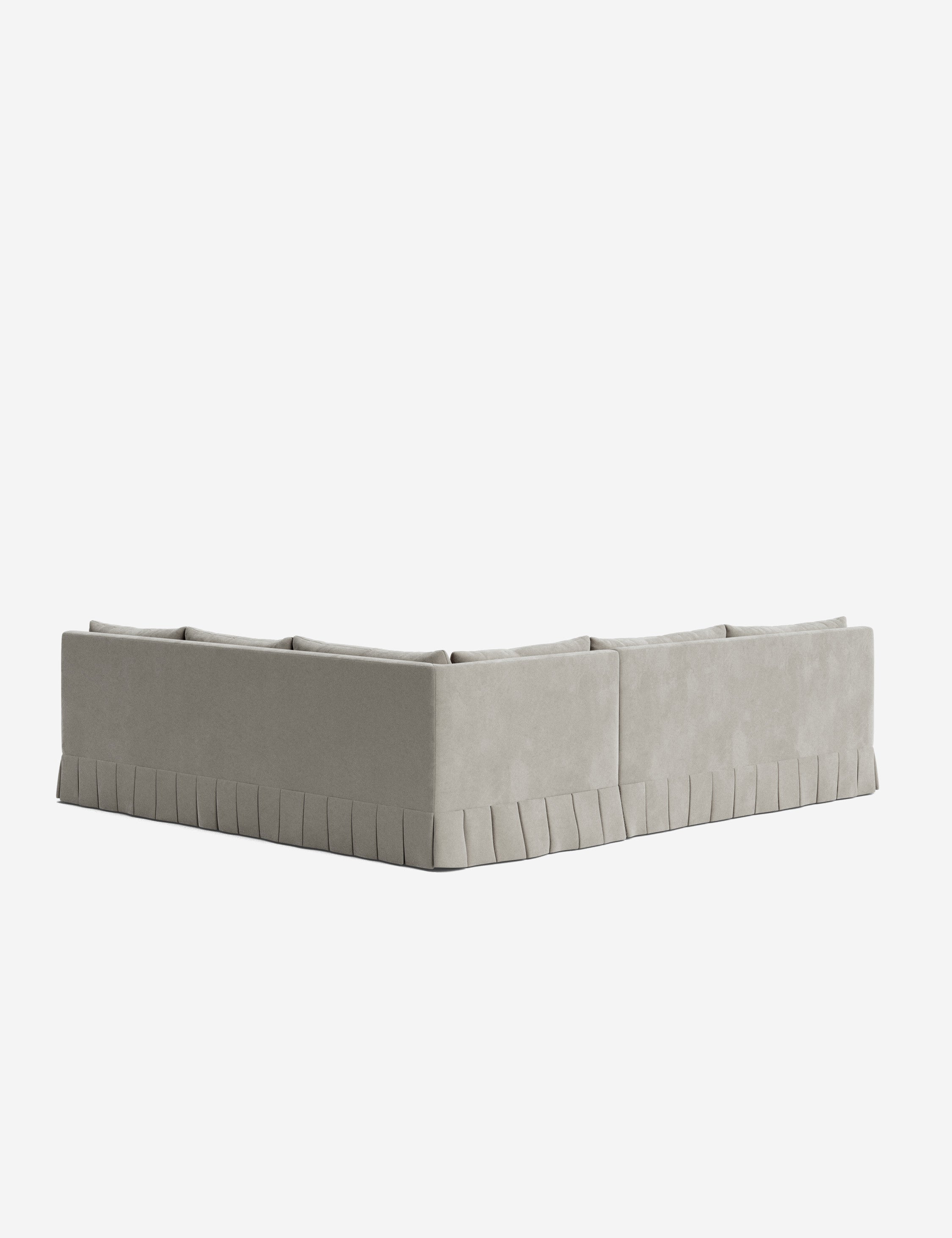 Lulu and Georgia Portola Luxe Depth Pleated Corner Sectional Sofa - view 187