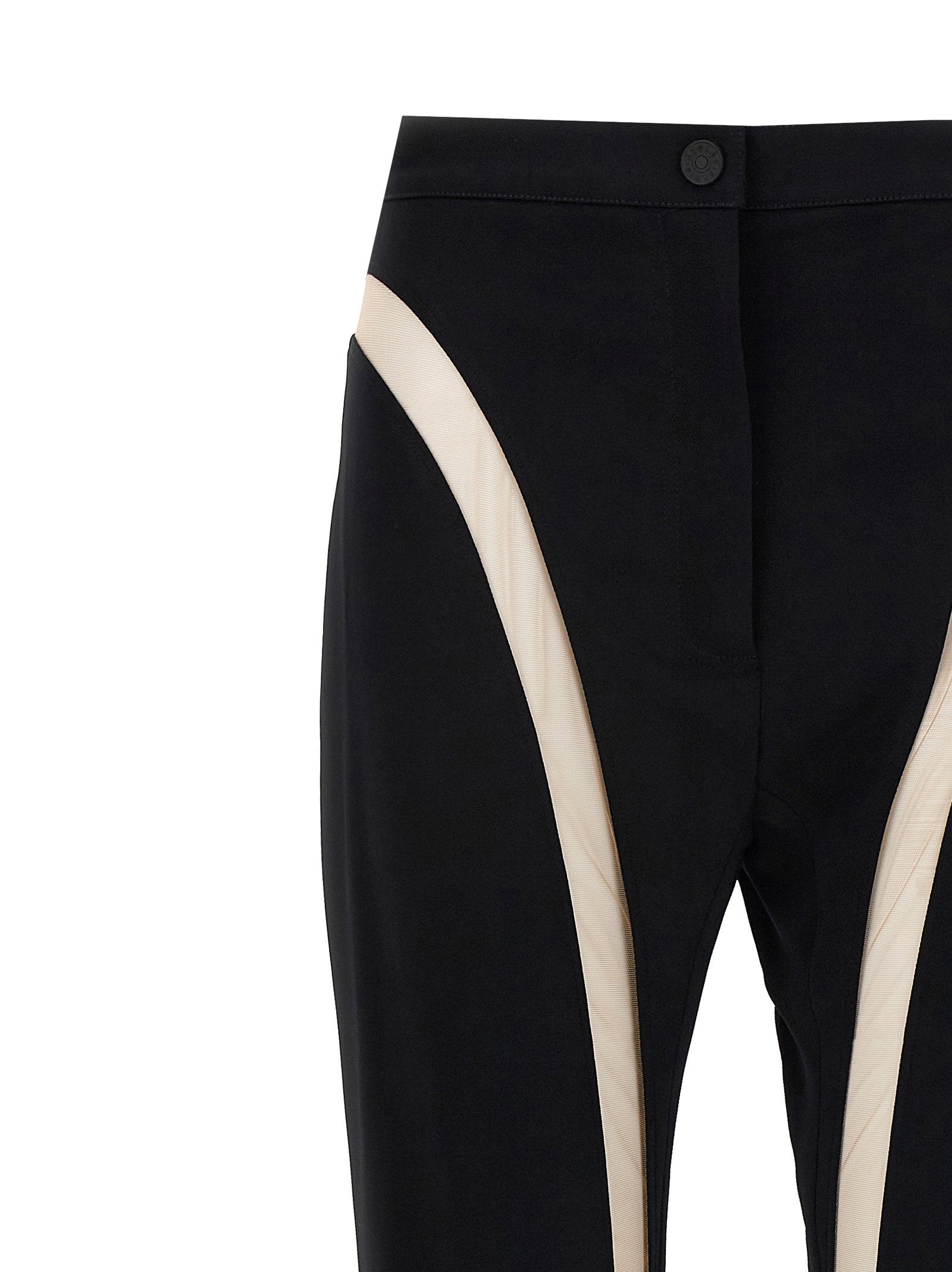 Mugler Mesh Insert Leggings – 96% viscose, 4% elastane - view 3