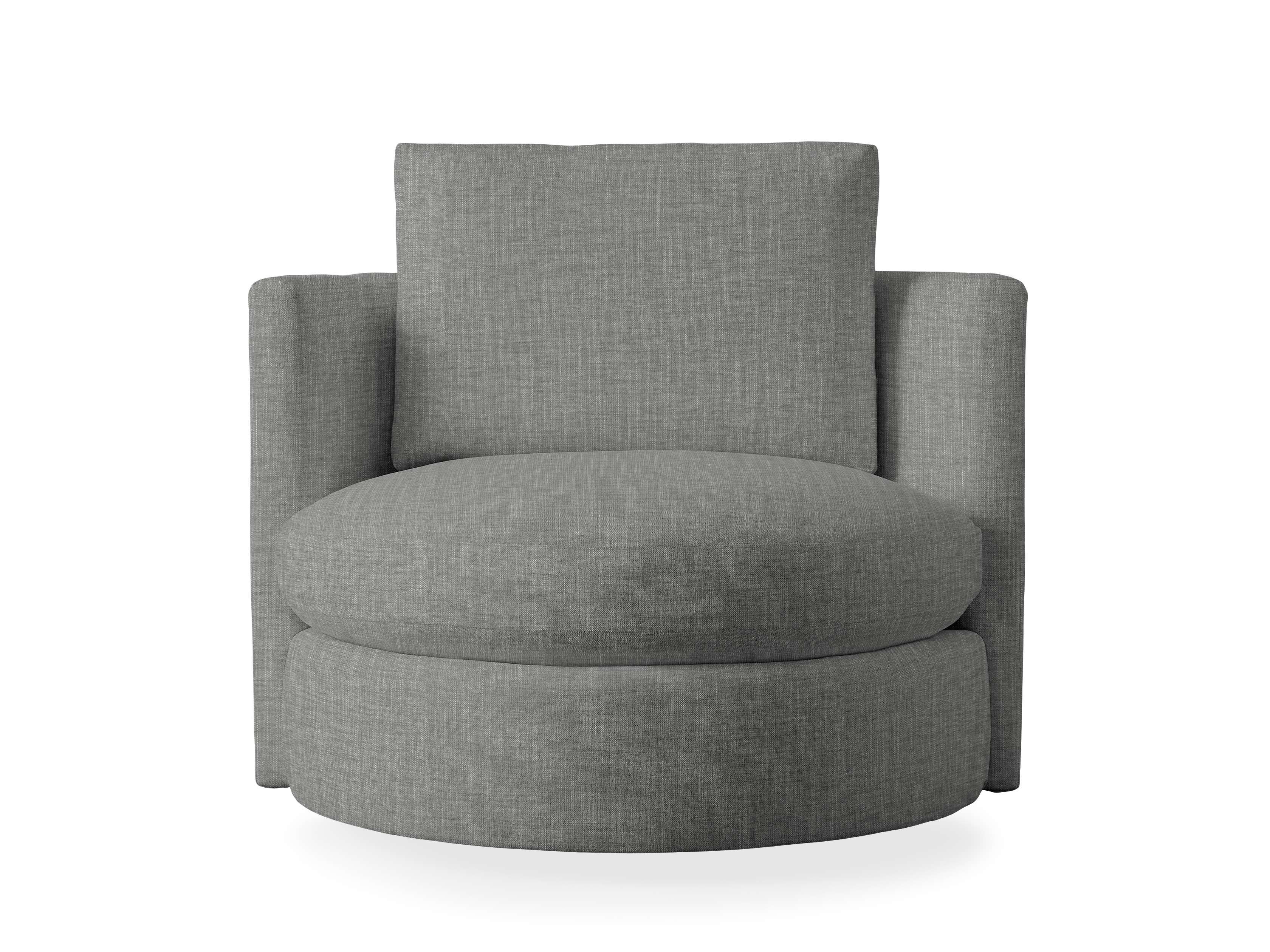 Arhaus Kipton Curved Swivel Chair