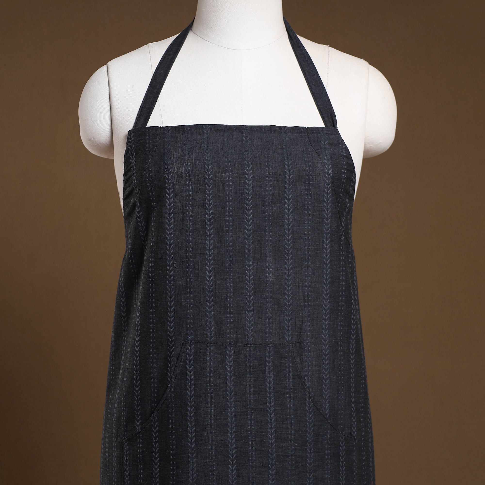 JALPARI Black - Jacquard Weave Cotton Apron with Pocket 10 - view 2