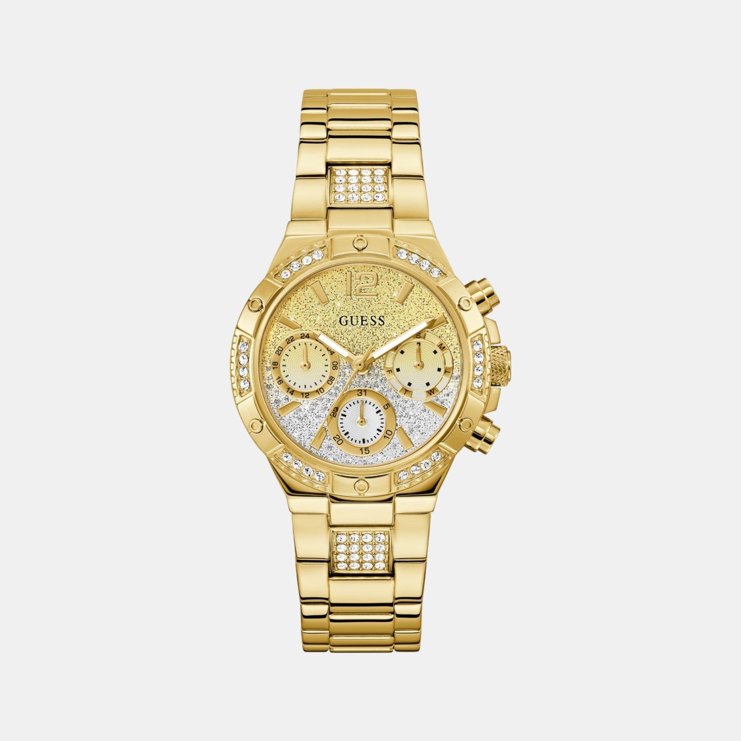 Guess Harlow Women Quartz Ombre Dial Multi-Function Stainless Steel Watch GW0950L2