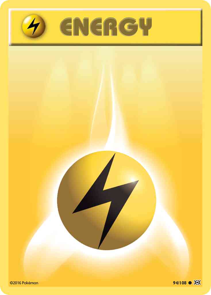 Pokémon Basic Lightning Energy - 94/108 - Common [xy12-94] [Reverse Holo]