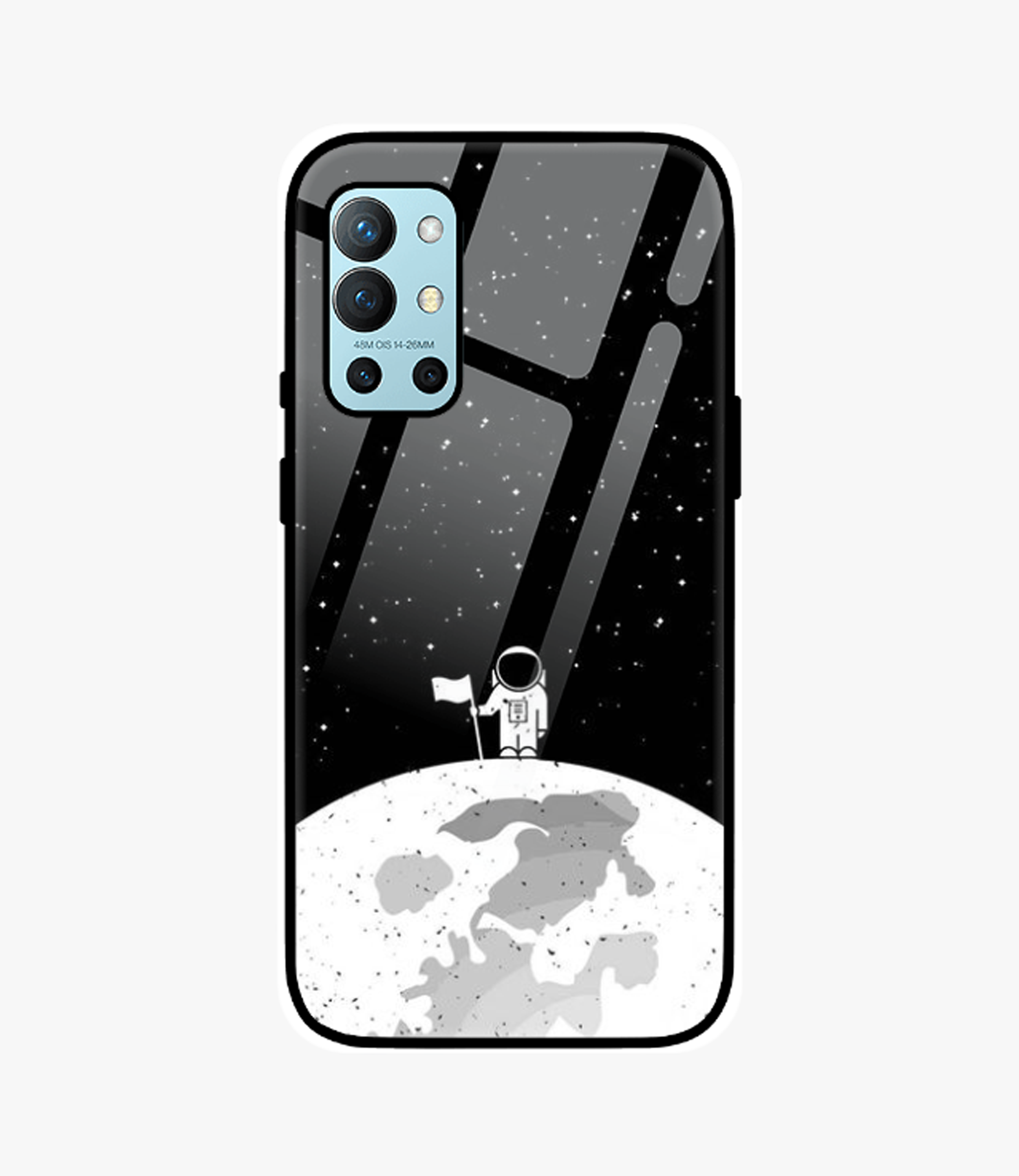 The Case Company Astronaut On Moon Glass Case for Oneplus 9R