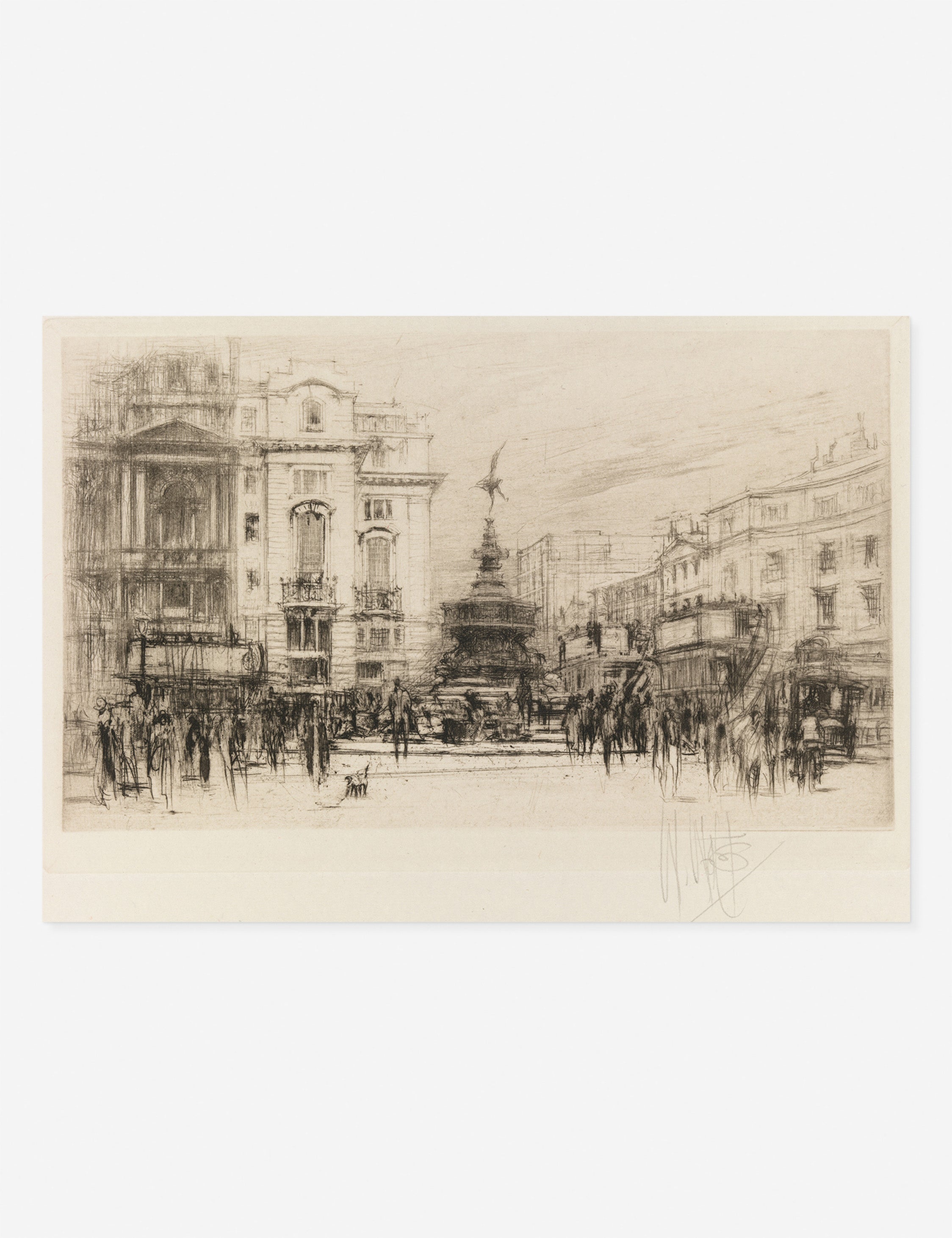 Circus with criterion – Lulu and Georgia Piccadilly Circus (with Criterion Theatre) Print by William Walcot