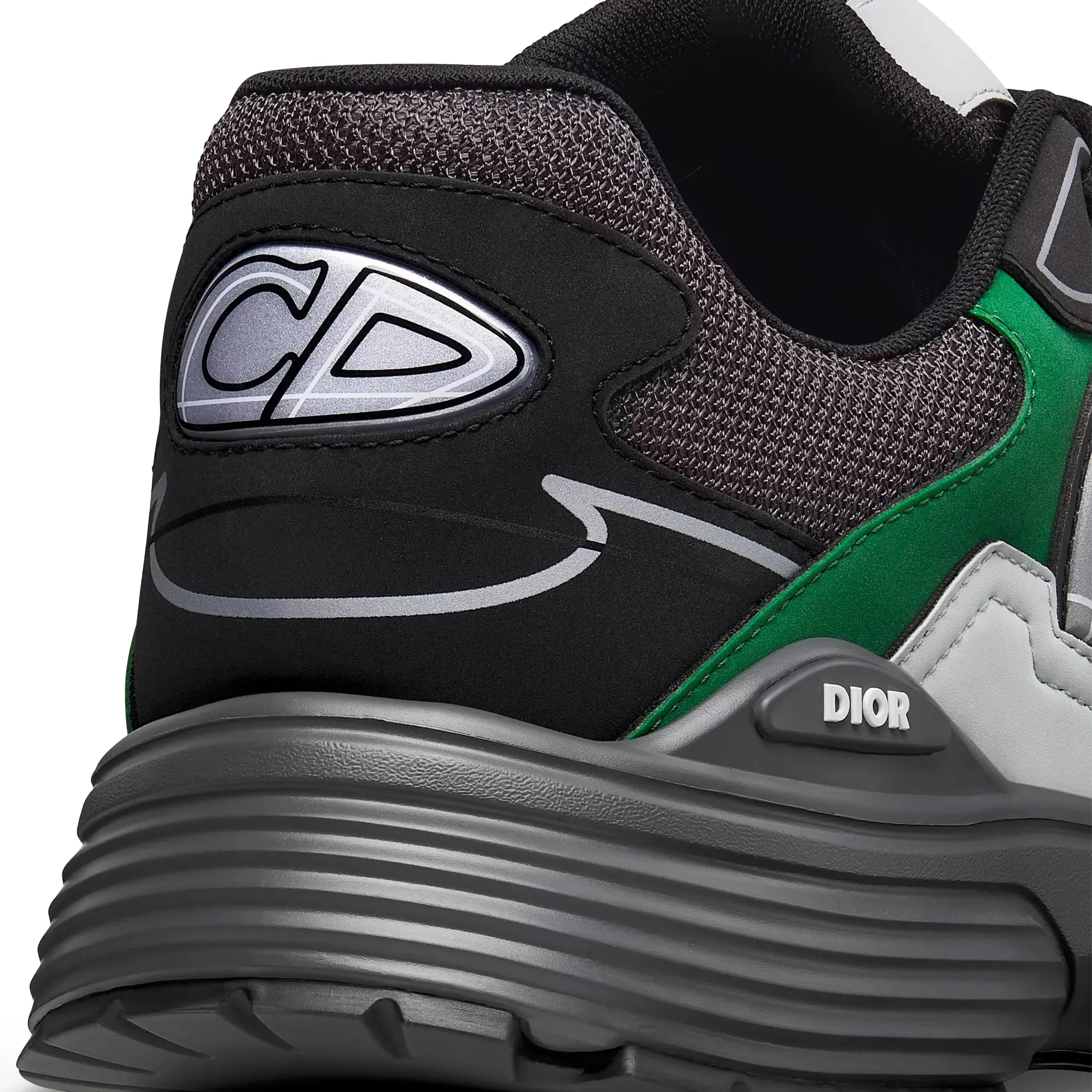 Dior B30 Mesh Deep Grey Green Black Trainer - view 5